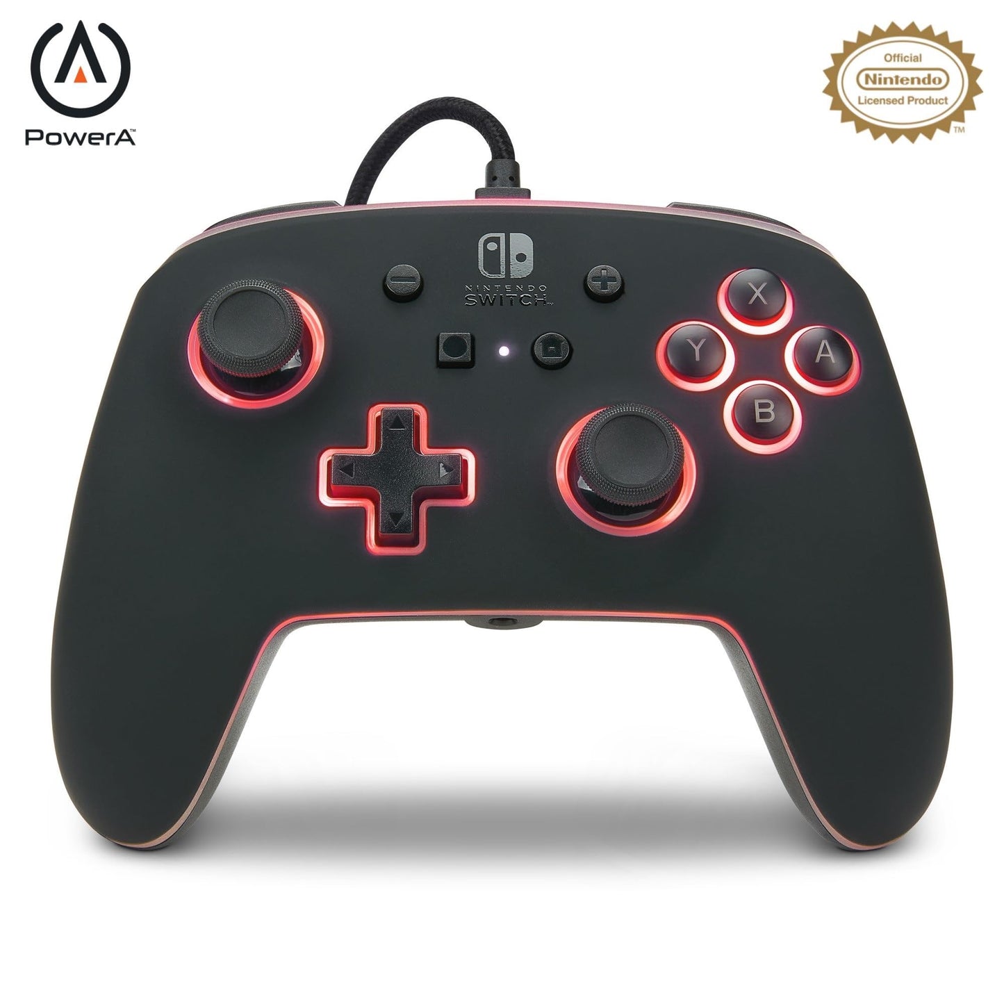 PowerA Enhanced Wired Controller for Nintendo Switch - Woo-hoo! Mario, Gamepad, game controller, wired controller, officially licensed