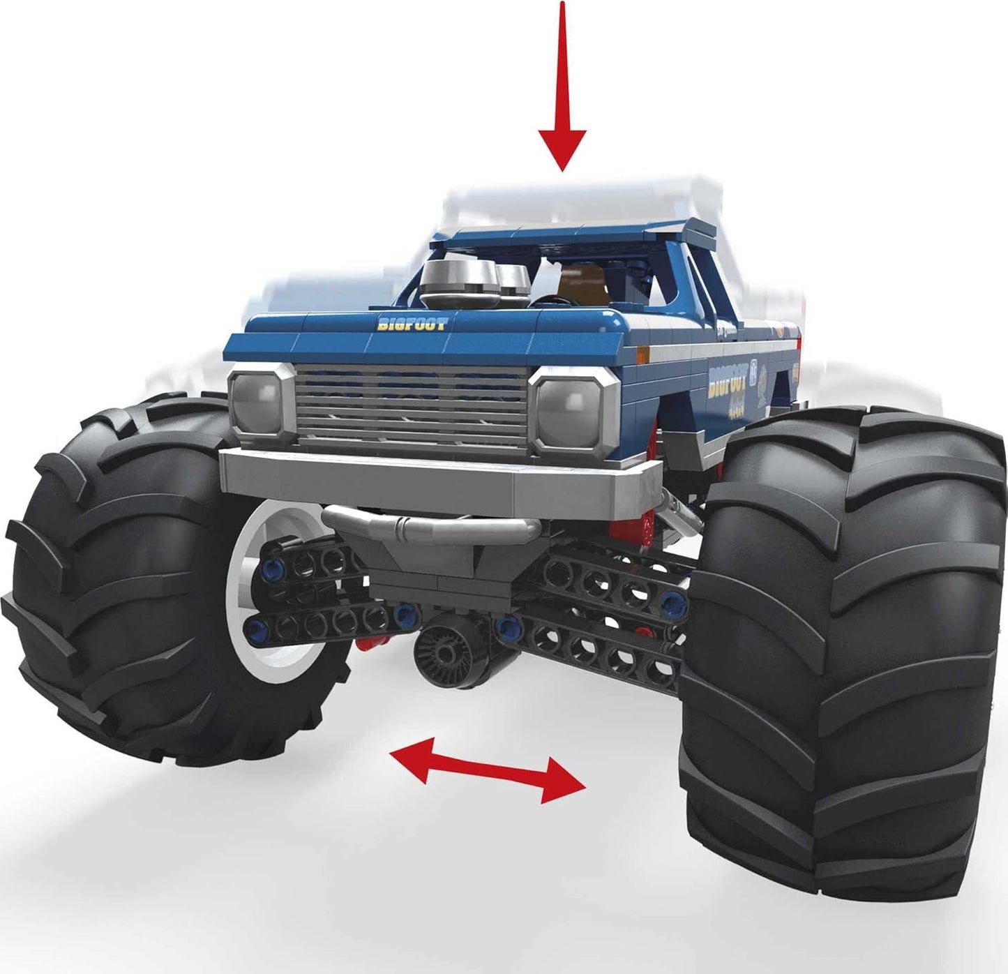 MEGA Hot Wheels Bigfoot Collectible Monster Truck Building Toy - 538pcs Fashions for Home