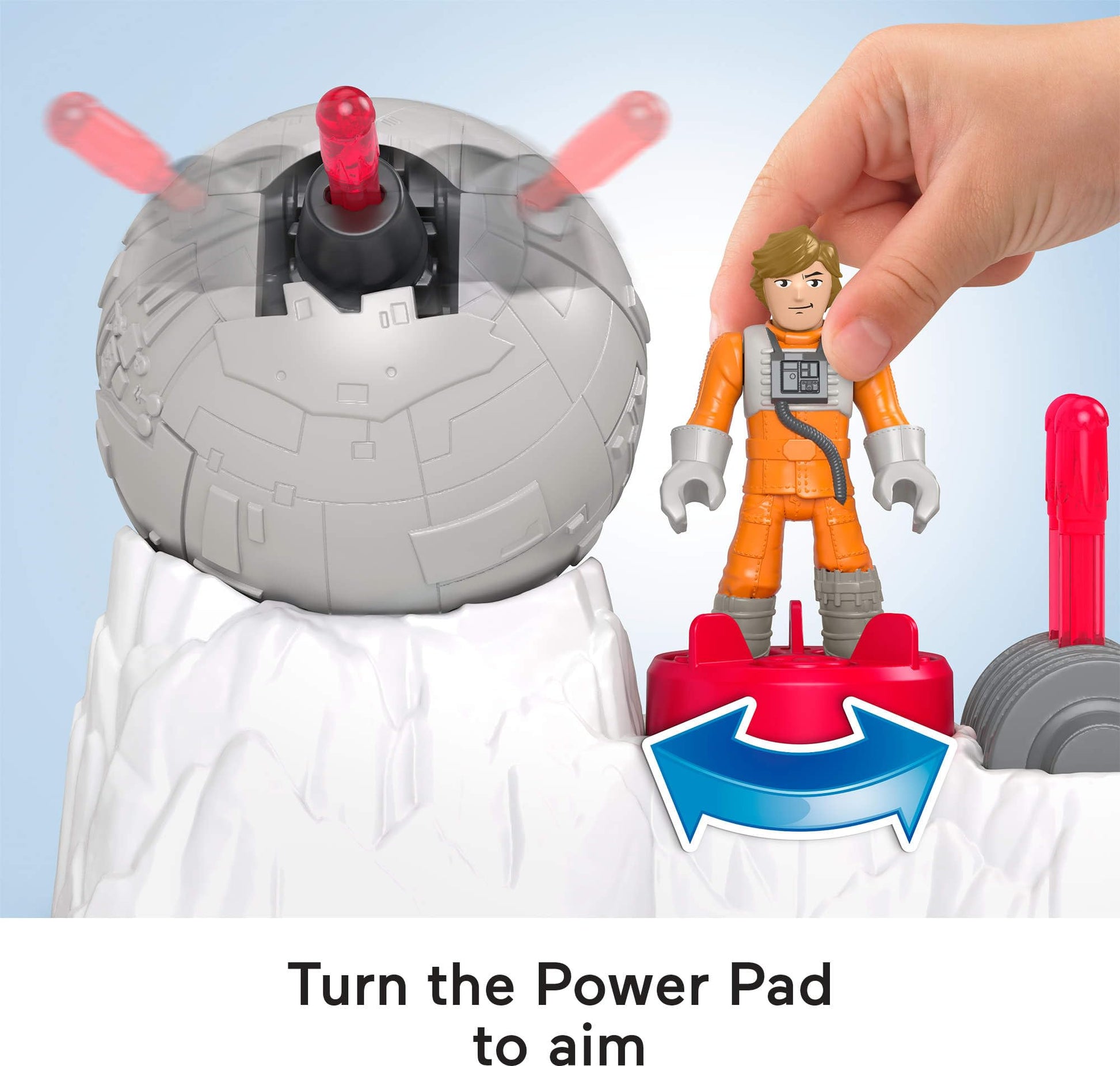 Fisher-Price Imaginext Star Wars Toys Rebel Base Cannon Launcher with Luke Skywalker Fashions for Home