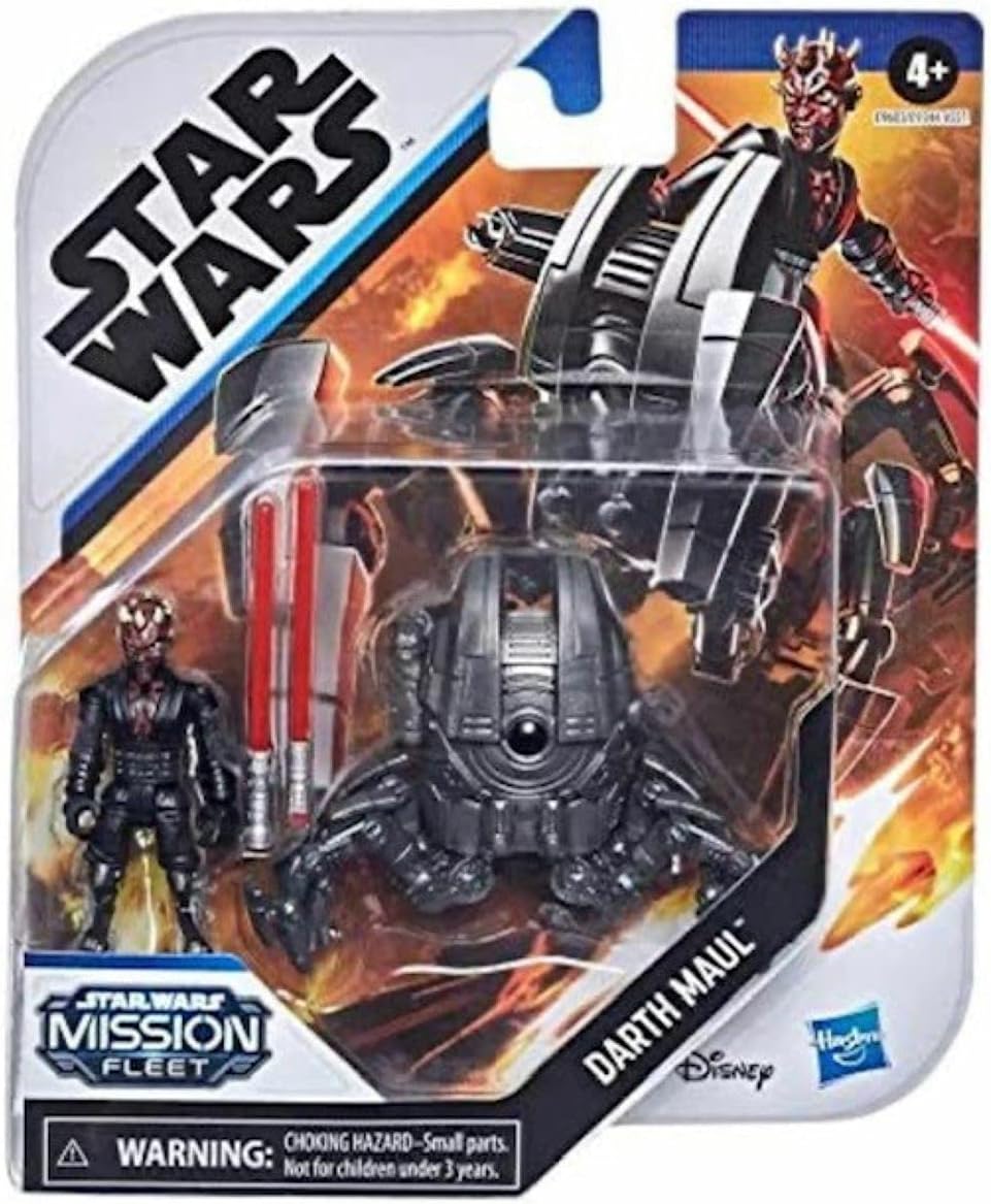 STAR WARS Mission Fleet Gear Class Darth Maul Sith Probe Pursuit 2.5-Inch-Scale Figure and Vehicle, Toys for Kids Ages 4 and Up