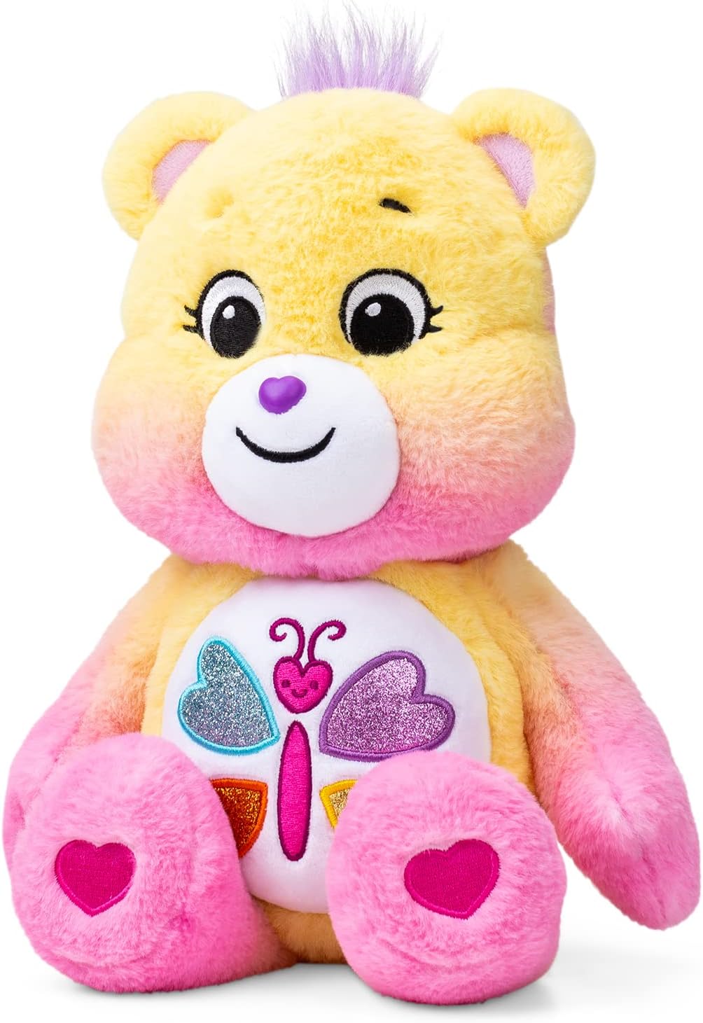 Basic Fun Care Bears | Calming Heart Bear (scented) 35cm Medium Plush | Collectable Cute Toy, Cuddly Toys for Children, Soft Toys for Girls Boys, Cute Teddies Suitable for Girls Boys Ages 4 22336