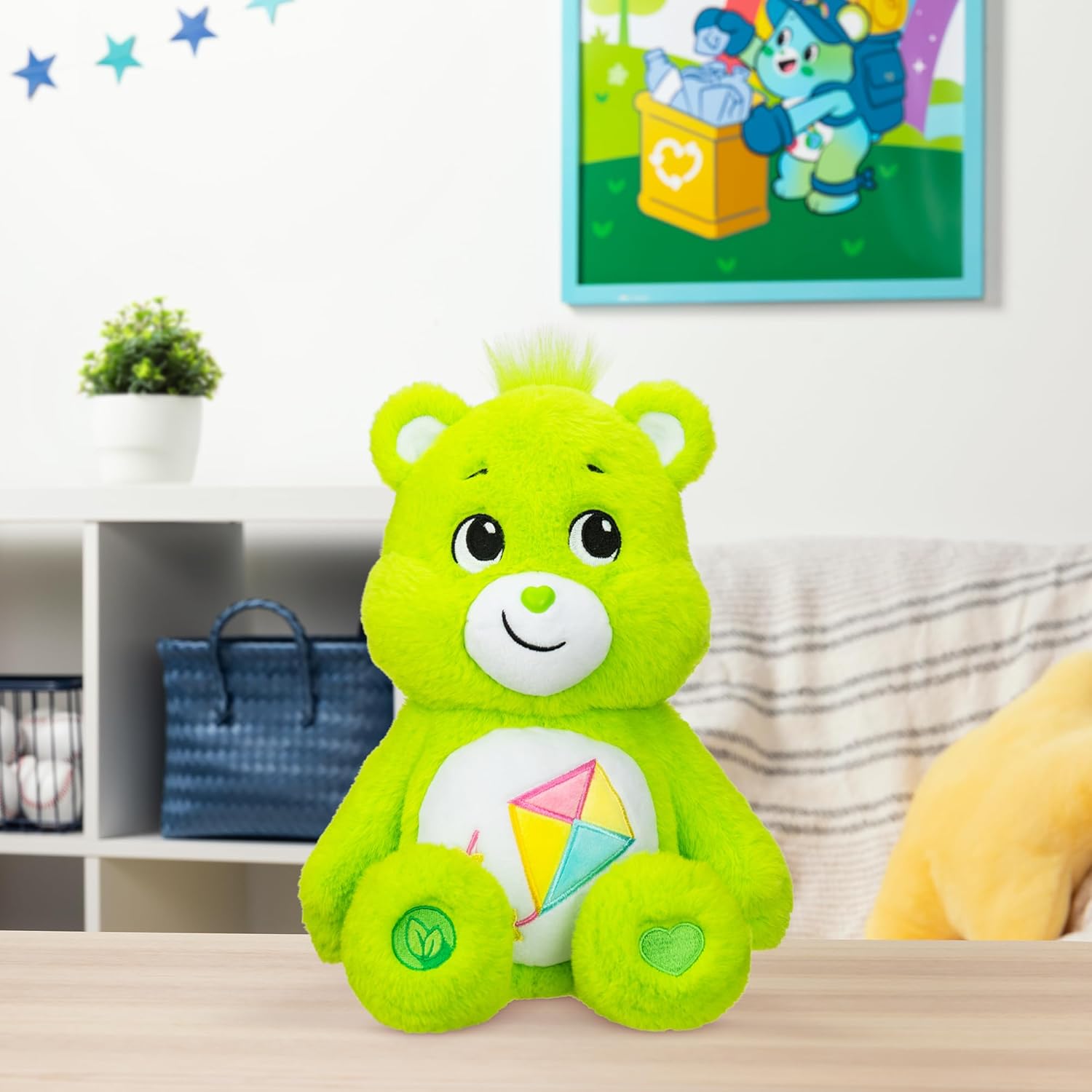 Care Bears New 2021 14" Plush - Do-Your-Best Bear - Soft Huggable Material! , Green