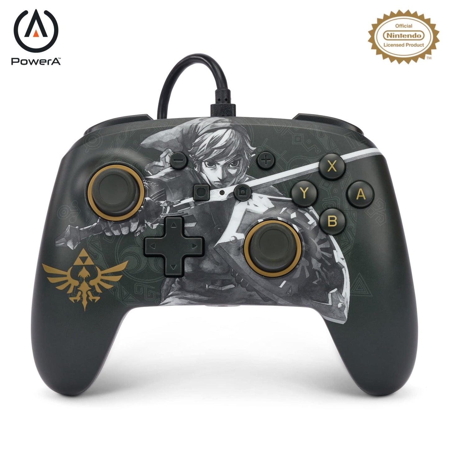 PowerA Enhanced Wired Controller for Nintendo Switch - Woo-hoo! Mario, Gamepad, game controller, wired controller, officially licensed