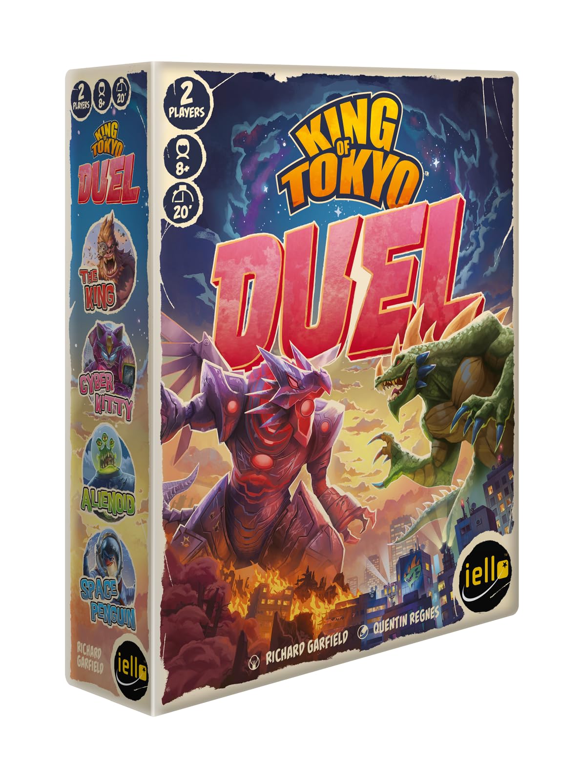 IELLO: King of Tokyo: Origins - Family-Friendly Dice & Strategy Board Game, Battling Monsters-Robots-Aliens, 4 New Monsters, Ages 8+, 2-4 Players