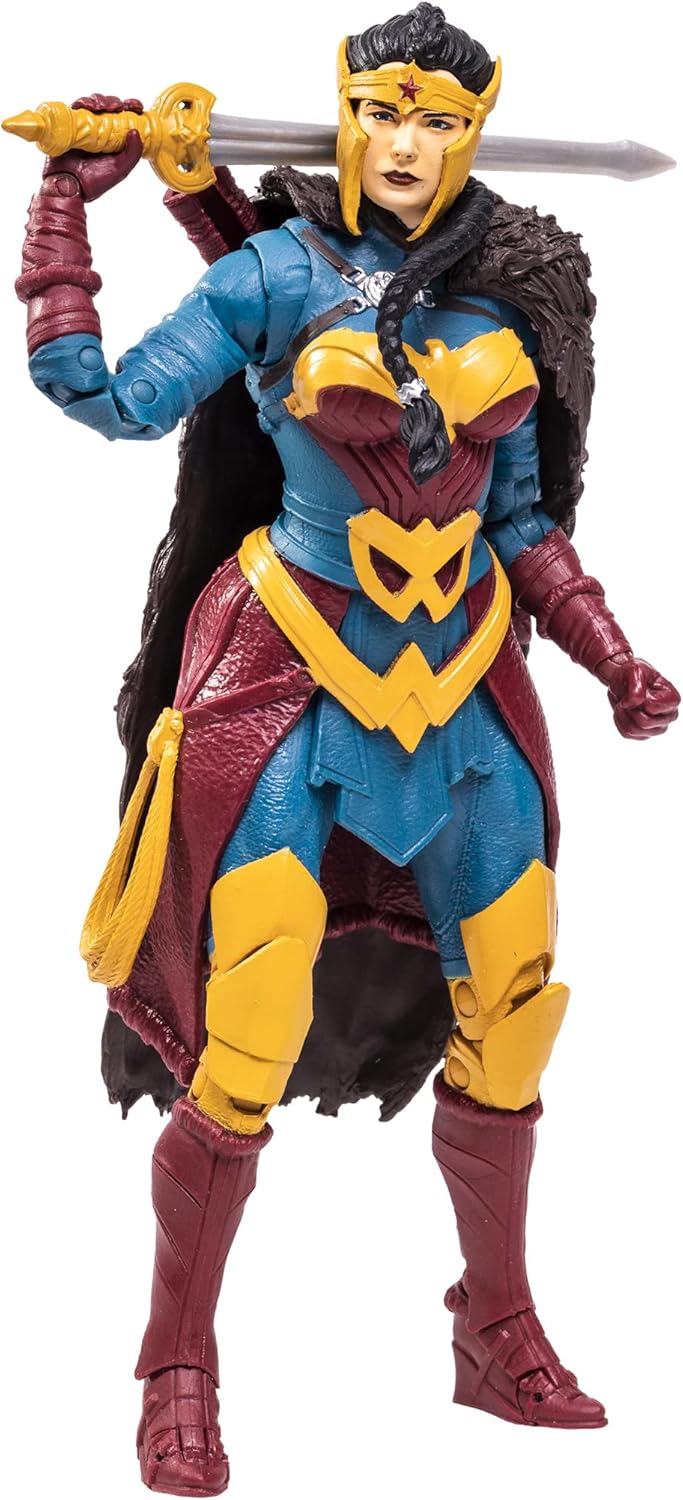 McFarlane Toys DC Multiverse Wonder Woman Endless Winter 7" Action Figure with Build-A Frost King Piece and Accessories