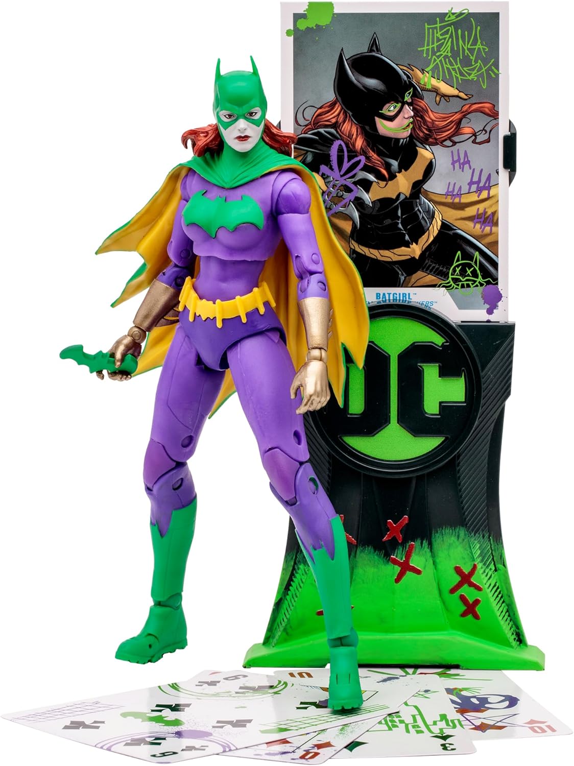 McFarlane DC Multiverse Action Figure Batgirl Jokerized (Three Jokers) (Gold Label) 18 cm