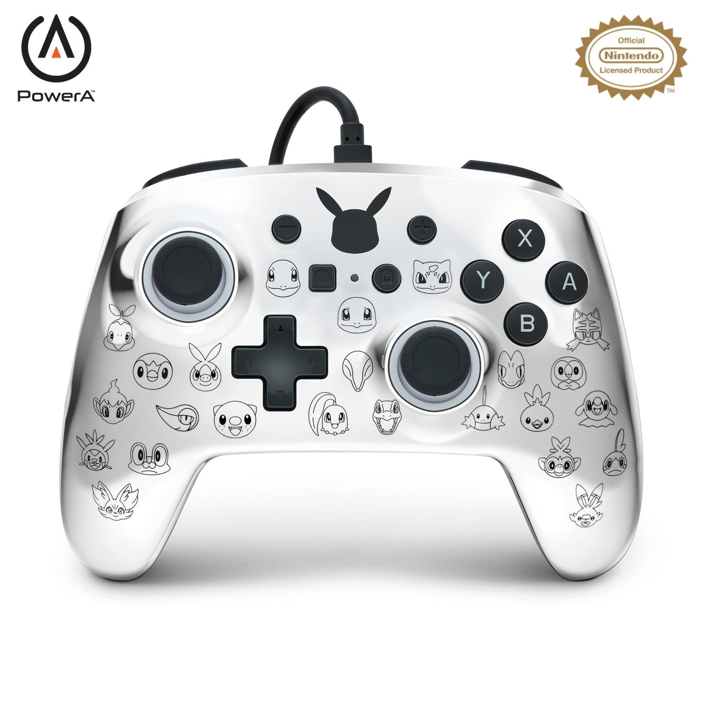 PowerA Enhanced Wired Controller for Nintendo Switch - Woo-hoo! Mario, Gamepad, game controller, wired controller, officially licensed