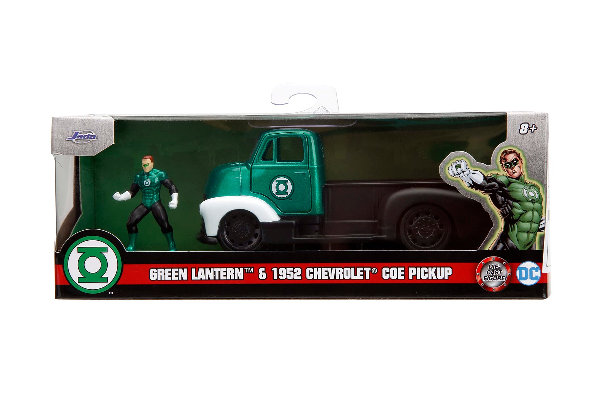 Jada DC Comics 1:32 1952 Chevrolet COE Pickup Die-Cast Car & 1.65" Green Lantern Figure Fashions for Home