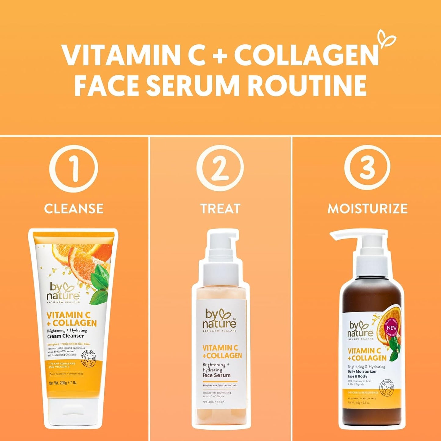 By Nature Vitamin C + Collagen Face Serum - 3 fl. oz