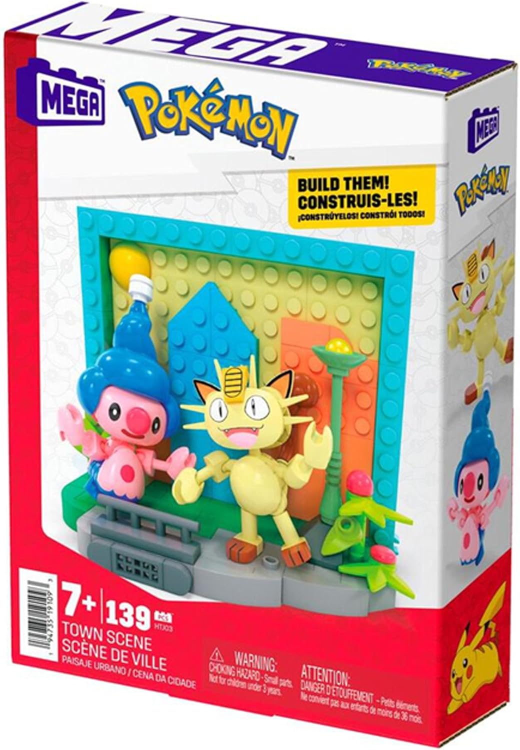 Mega Pokemon Build Them Country Scene. (Town Scene)