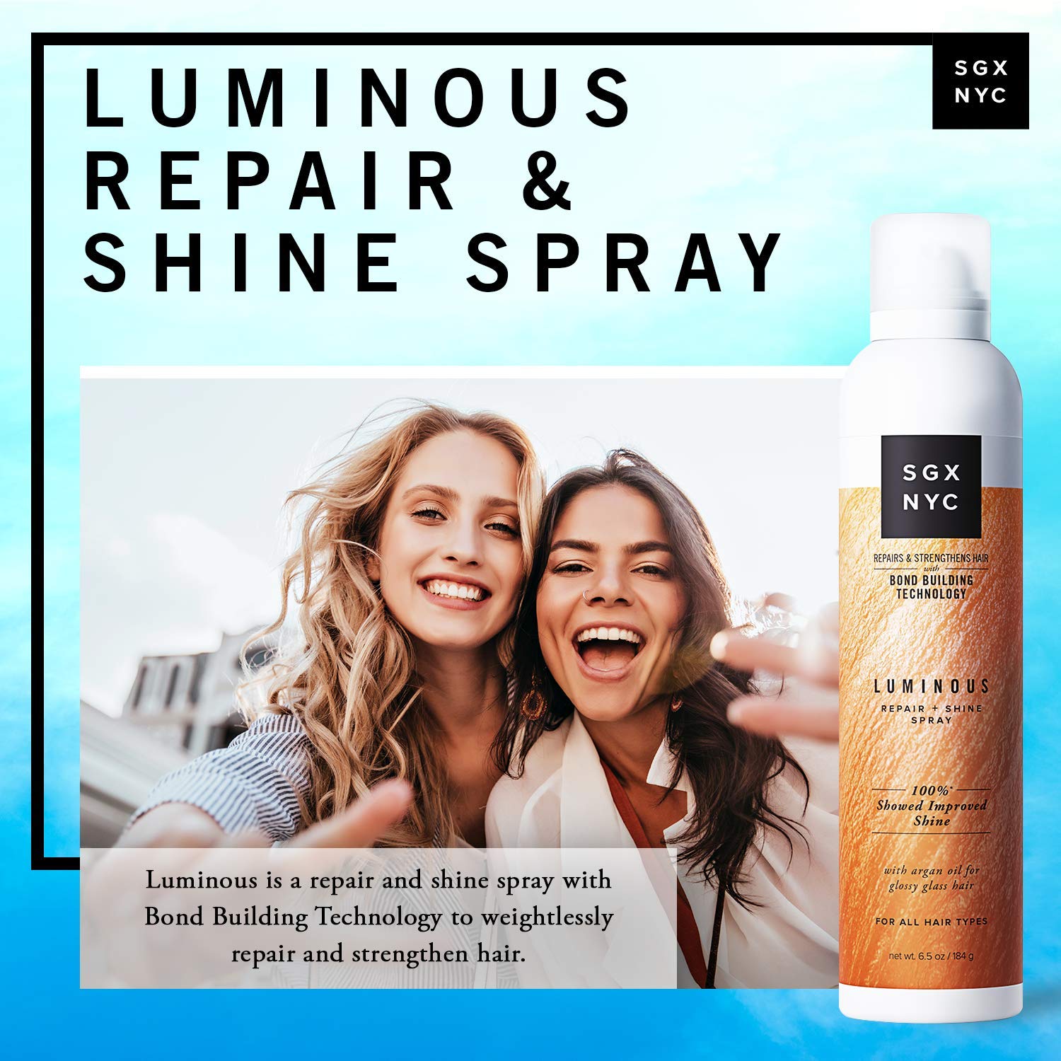 SGX NYC Luminous Repair and Shine Spray - 6.5 Oz - For All Hair Types Fashions for Home