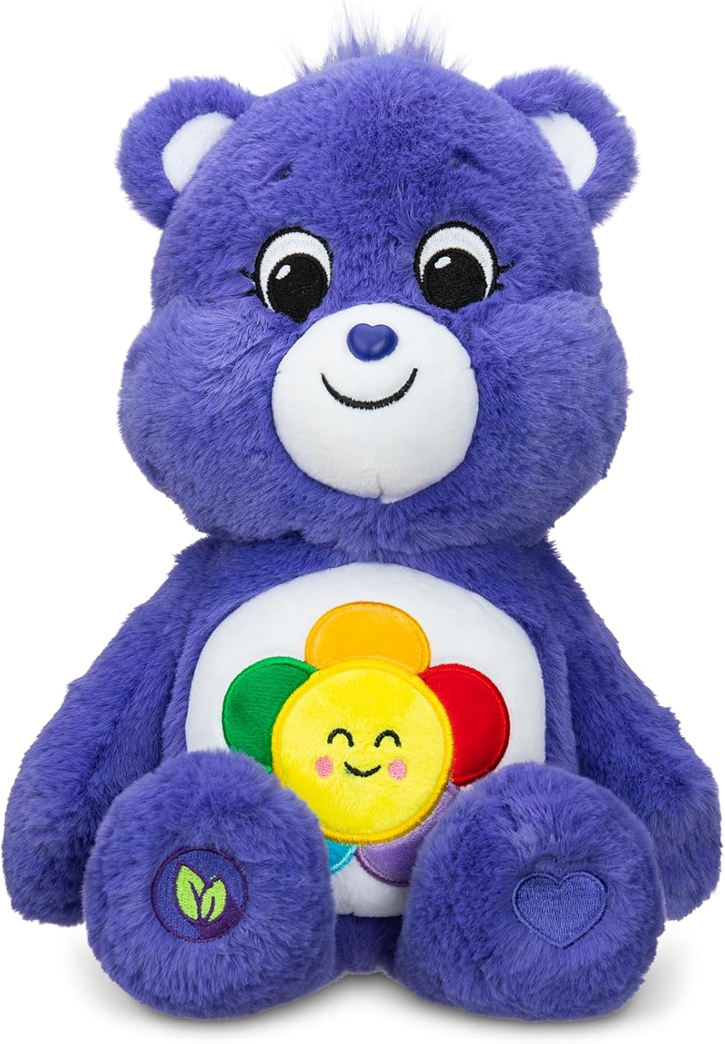 Care Bears 14" Harmony Bear Plushie - Medium Size - Purple Plush for Ages 4+ – Perfect Stuffed Animal Holiday, Birthday Gift, Super Soft and Cuddly – Gift for Girls and Boys, Collectors