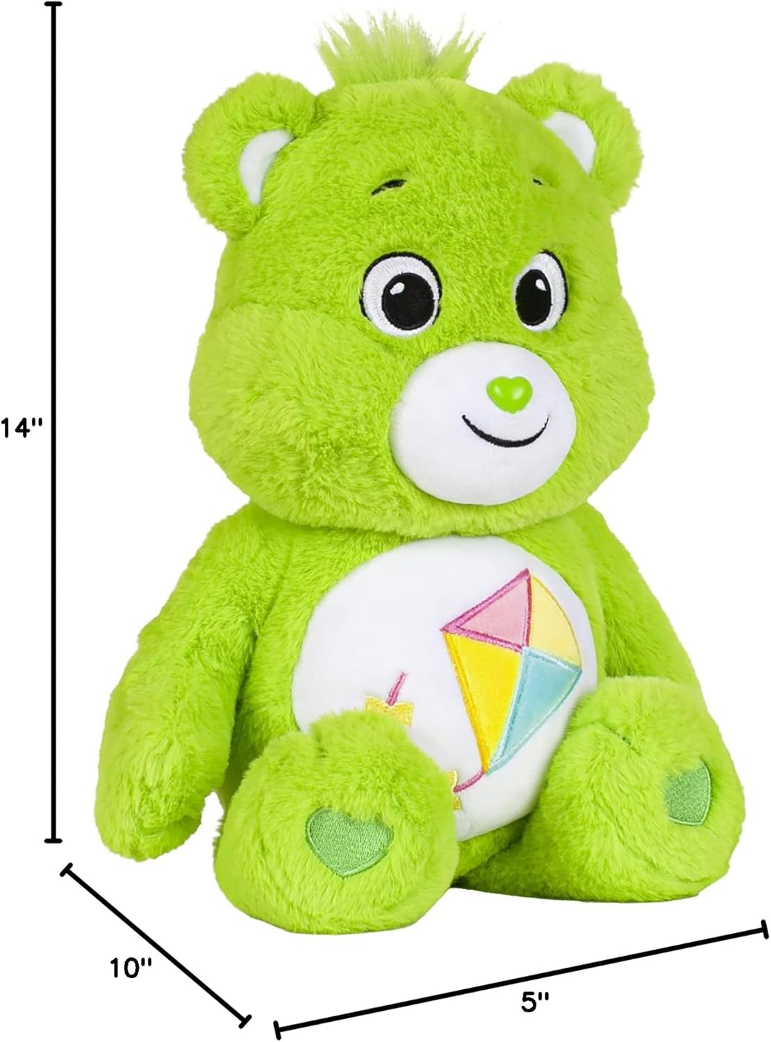 Care Bears New 2021 14" Plush - Do-Your-Best Bear - Soft Huggable Material! , Green