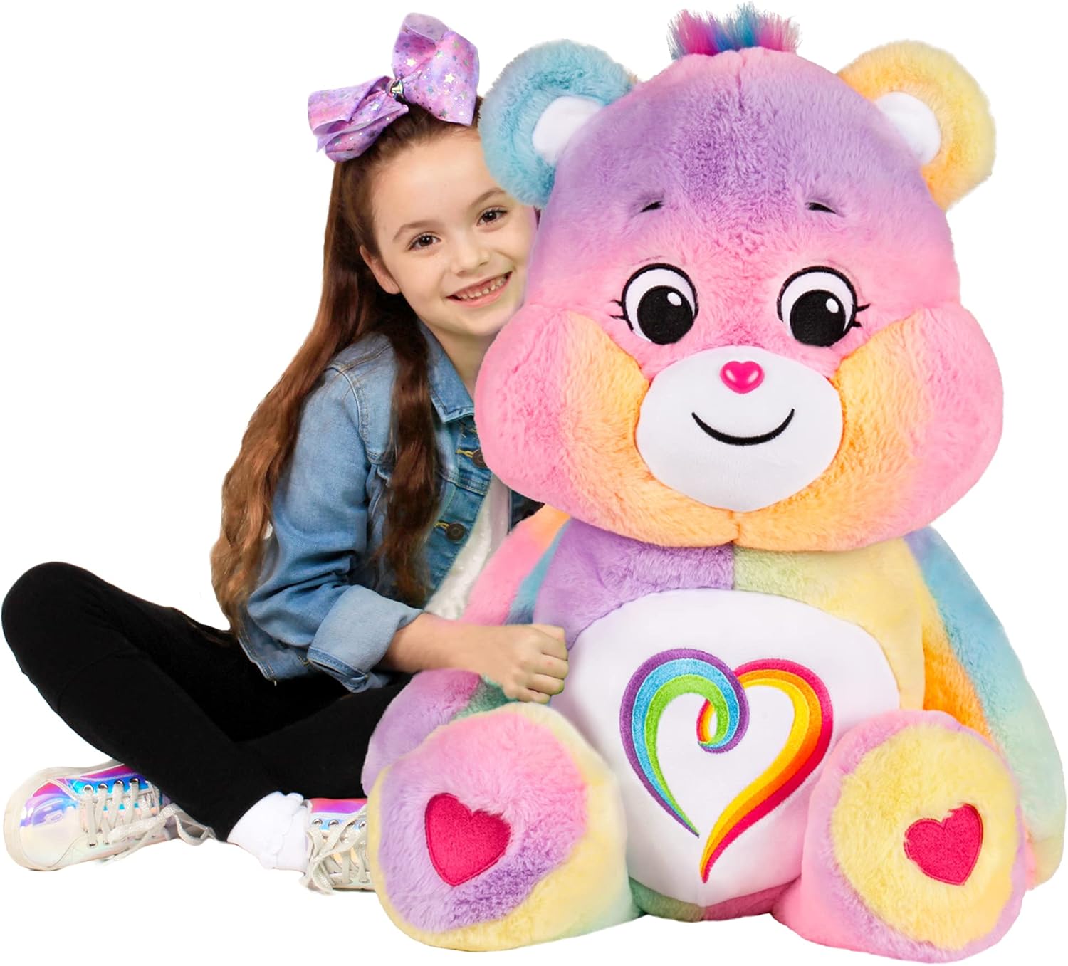 Care Bears 24" Jumbo Plush Togetherness Bear, Collectable Giant Teddy, Cuddly Soft Toy for Kids 4+
