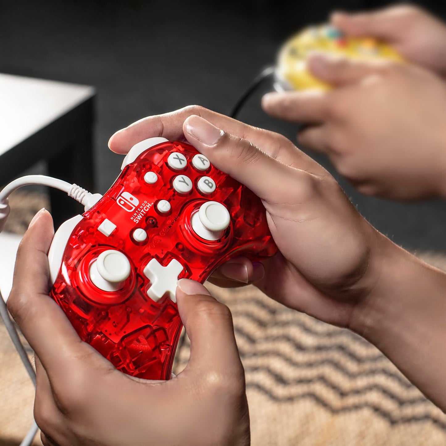 PDP Gaming Rock Candy Wired Power Nintendo Switch Pro Controller, Lite/OLED Compatible Gamepad, Stormin Cherry Red Fashions for Home