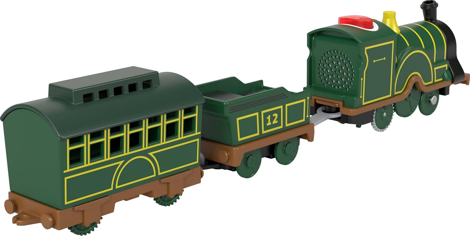Thomas & Friends Motorized Toy Train Talking Emily Battery-Powered Engine with Phrases & Sounds for Kids Ages 3+ Years