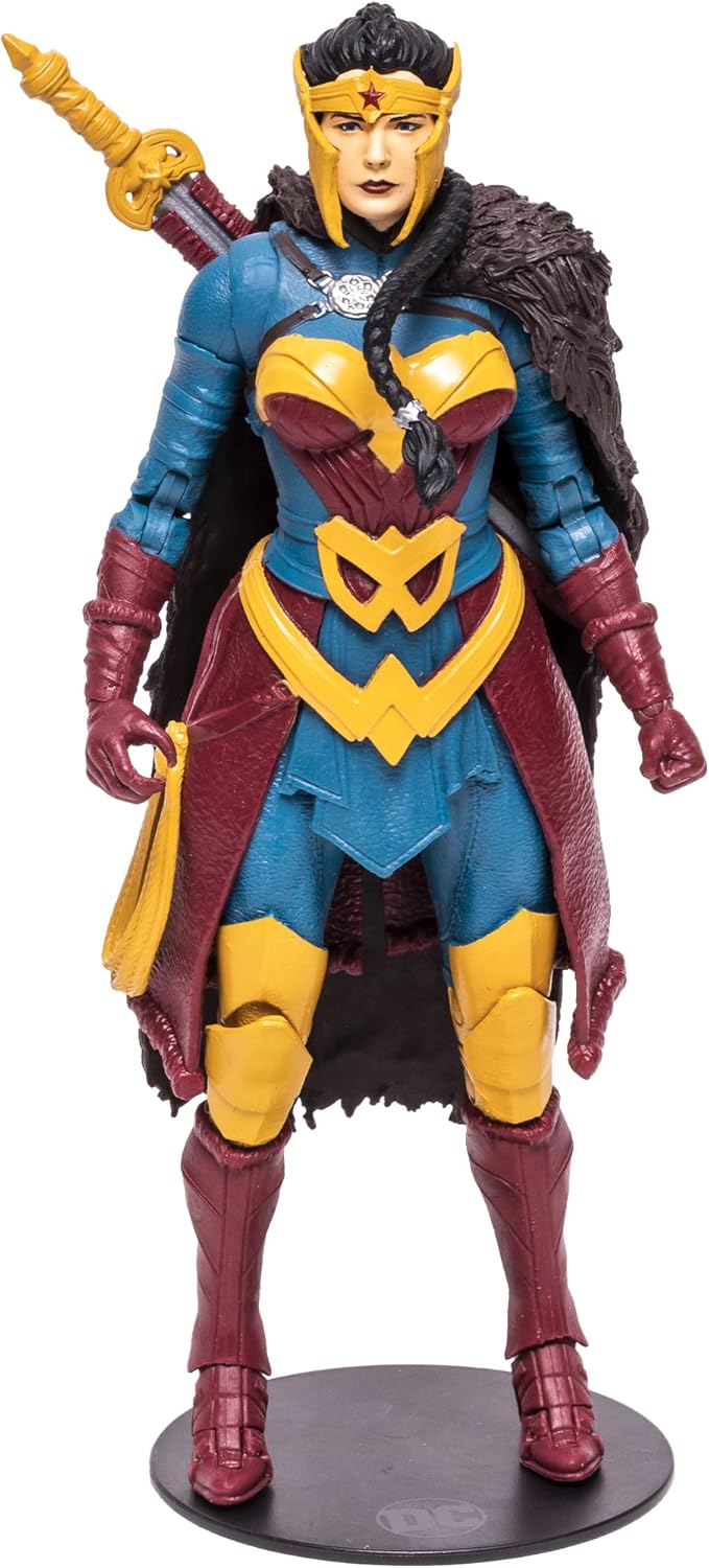 McFarlane Toys DC Multiverse Wonder Woman Endless Winter 7" Action Figure with Build-A Frost King Piece and Accessories