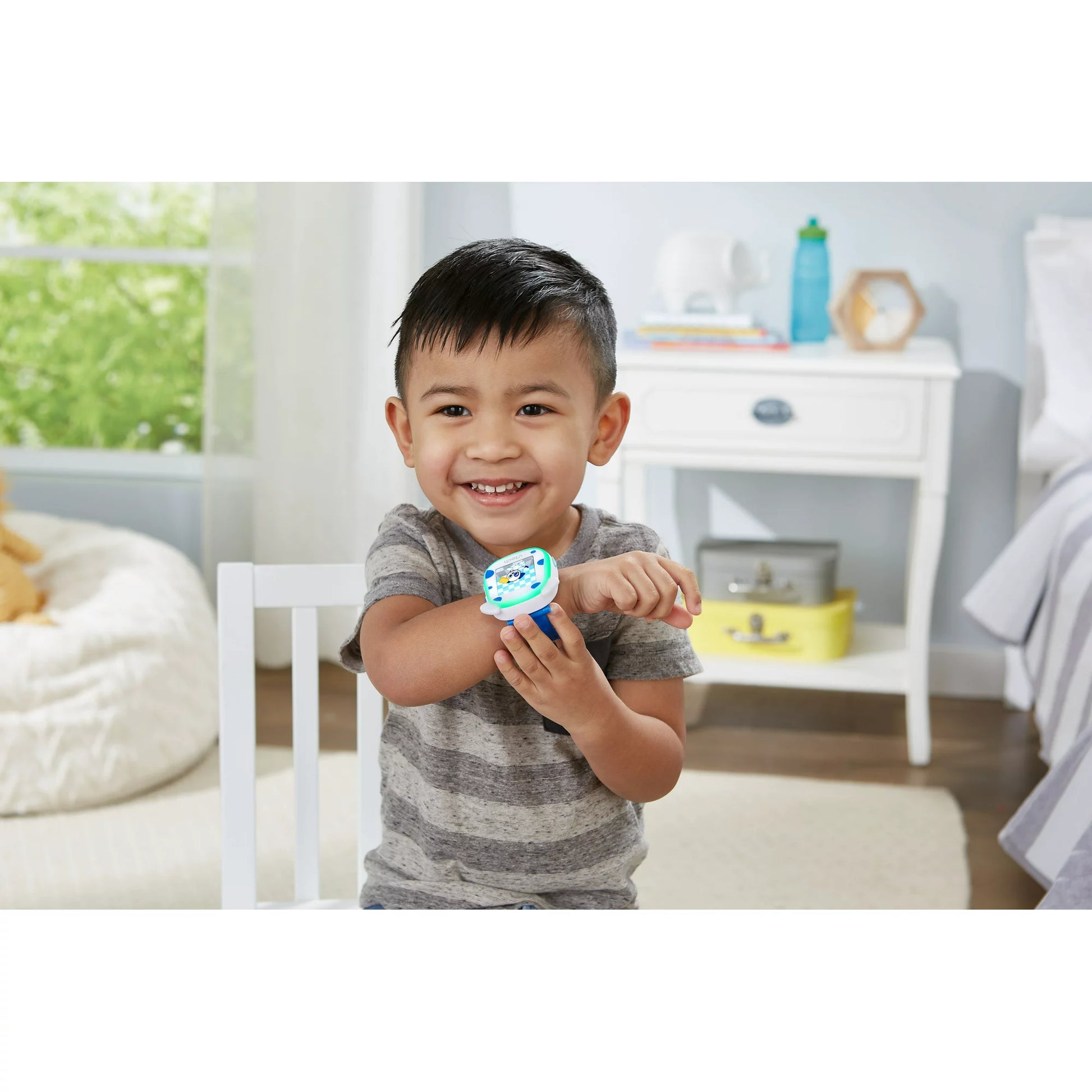 My First Kidi Smartwatch with a Digital Pup and Daily Reminders, Blue, VTech Fashions for Home