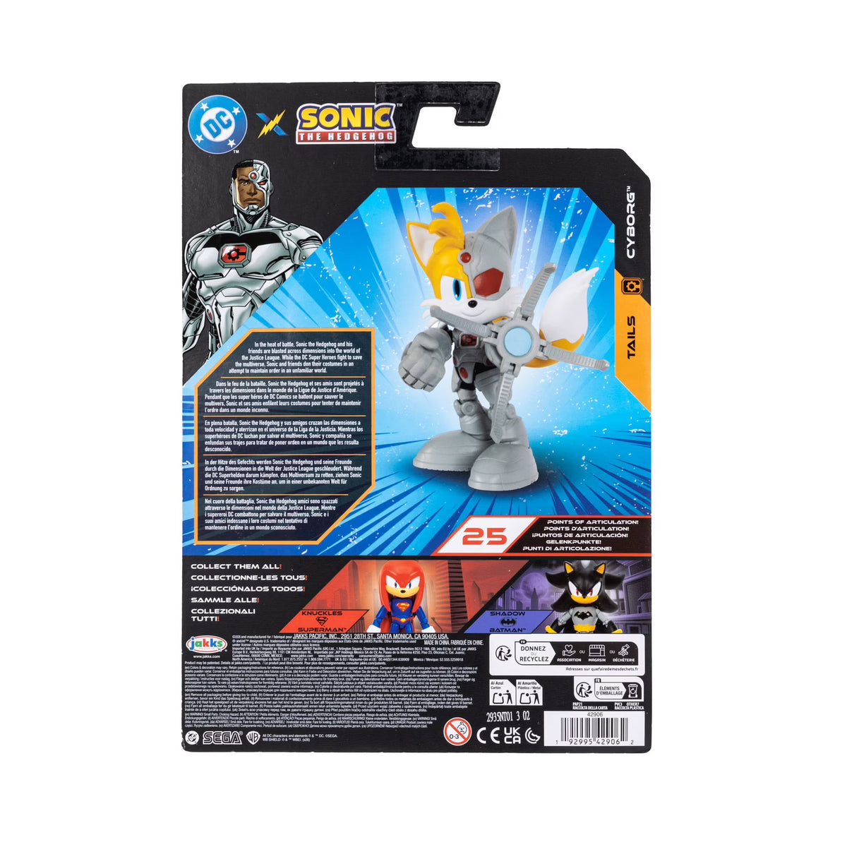 Sonic X DC Tails As Cyborg 5 inch Action Figure Fashions for Home