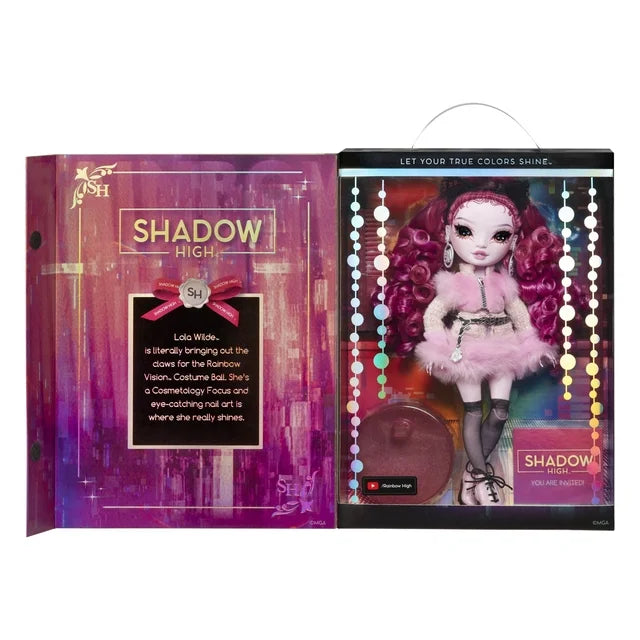 Rainbow Vision COSTUME BALL Shadow High – Lola Wilde (Pink) Fashion Doll. 11 inch Were-cat Themed Costume and Accessories. Toys for Kids, Great Gift for Kids 6-12 Years Old & Collectors - Fashions for Home