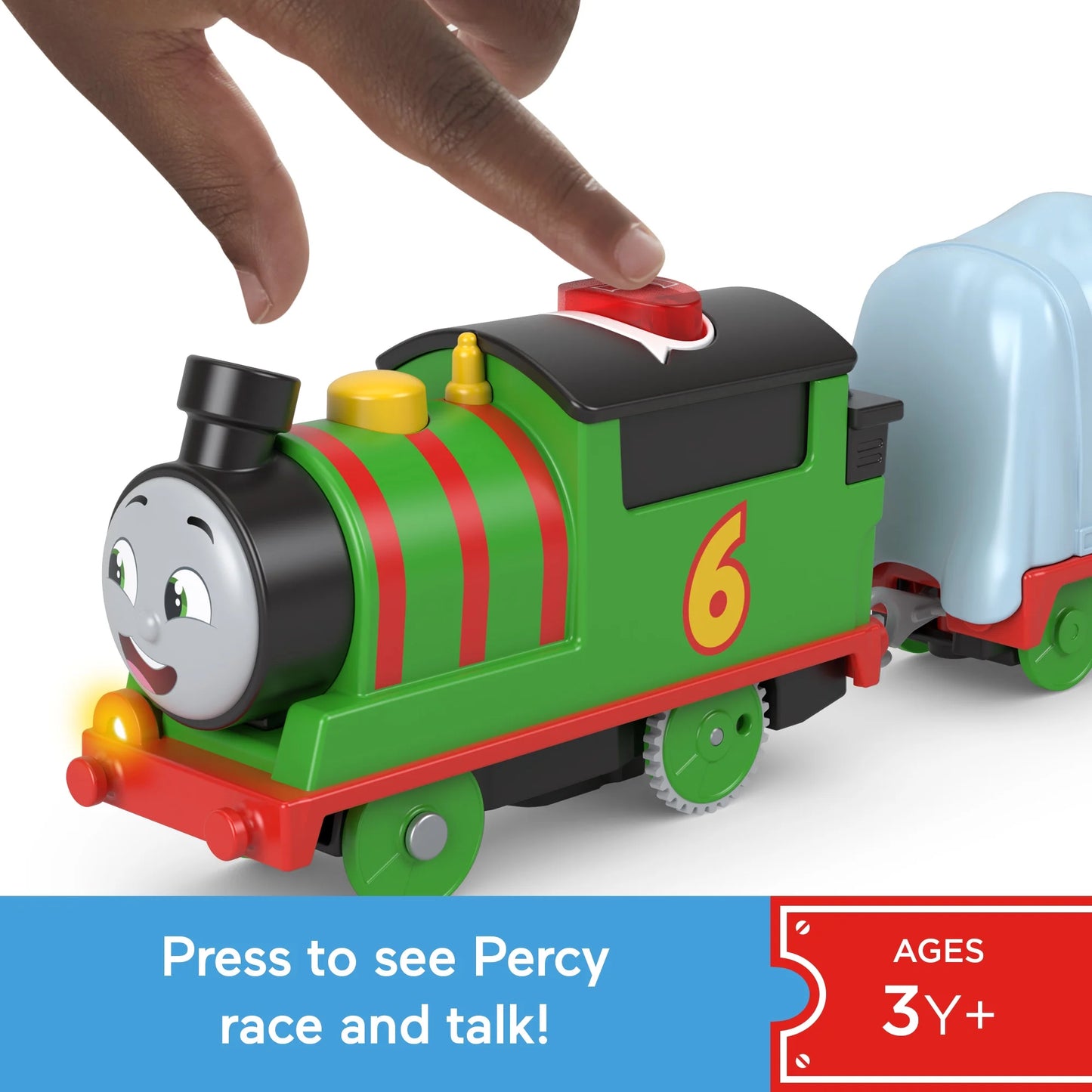 Thomas & Friends Talking Percy Toy Train Play Vehicle, Motorized Engine with Phrases & Sounds