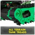 Monster Jam, Grave Digger Trax All-Terrain Remote Control Outdoor Vehicle, 1:15 Scale