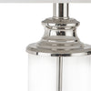 Clarity Glass Cylinder Table Lamp Set of 2