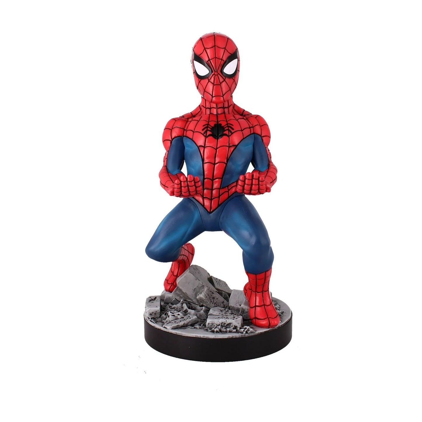 Exquisite Gaming: Marvel: The Amazing Spider-Man - Original Mobile Phone & Gaming Controller Holder, Device Stand, Cable Guys, Licensed Figure Fashions for Home