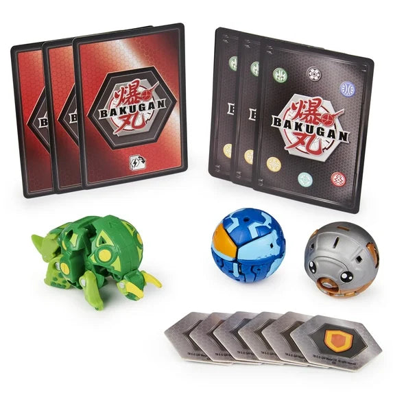 Bakugan Starter Pack 3-Pack, Ventus Trhyno, Collectible Action Figures, for Ages 6 and up Fashions for Home