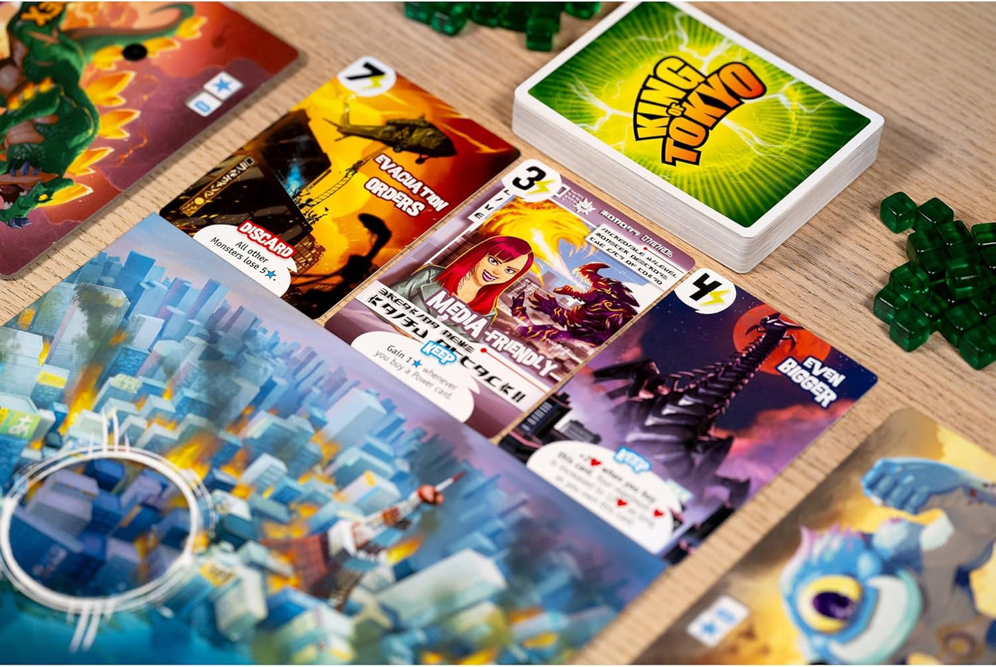 IELLO: King of Tokyo: Origins - Family-Friendly Dice & Strategy Board Game, Battling Monsters-Robots-Aliens, 4 New Monsters, Ages 8+, 2-4 Players