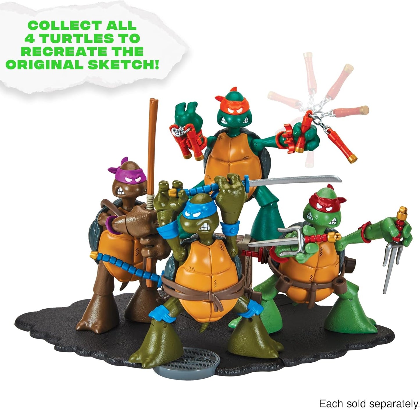 TMNT Classic Sketch Turtle FIG Raphael