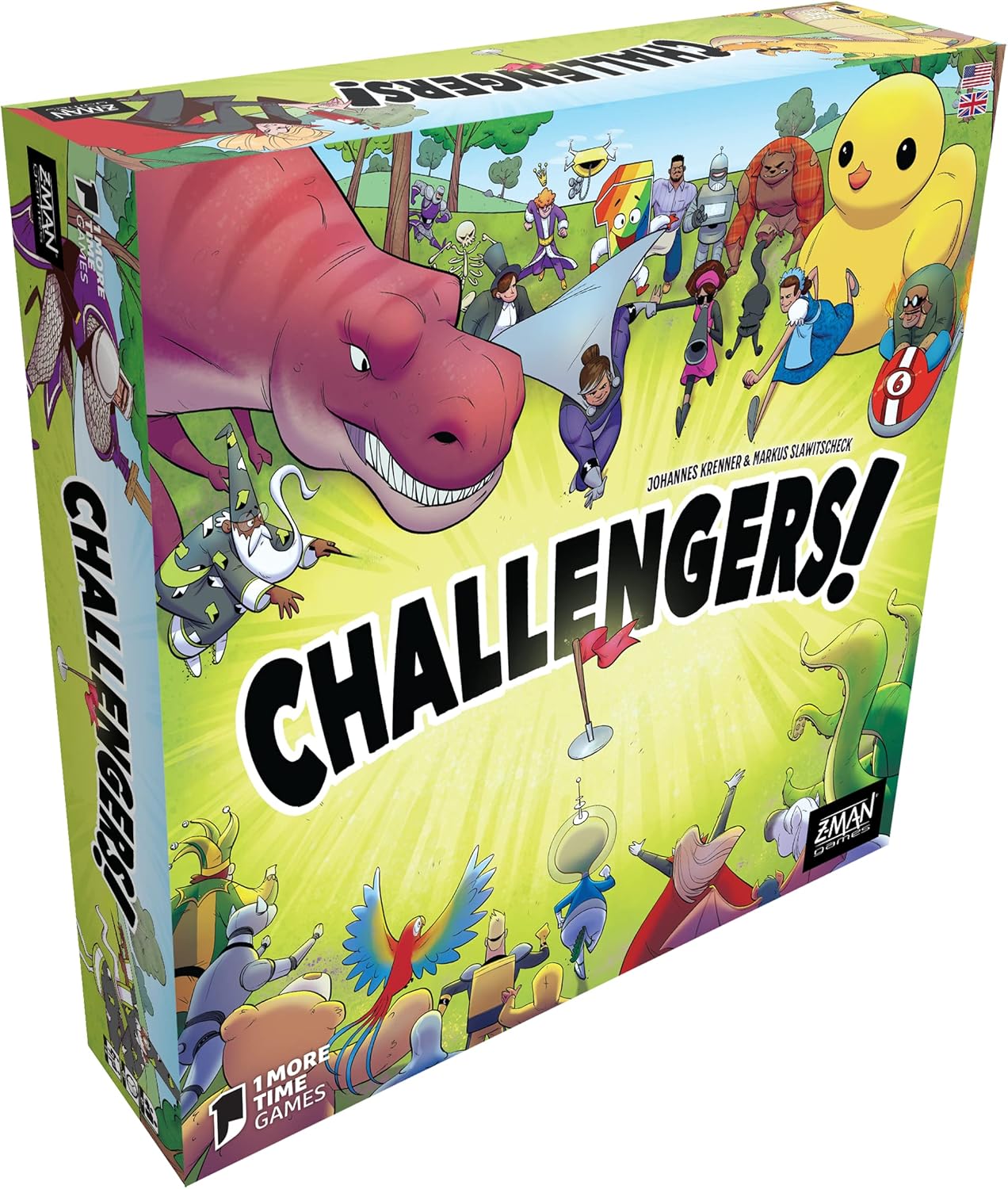 Asmodee Challengers Card Game - Assemble Your Dream Team and Capture The Flag! Deck Management Strategy Game, Fun Family Game for Kids and Adults, Ages 10+, 1-8 Players, 45 Min Playtime