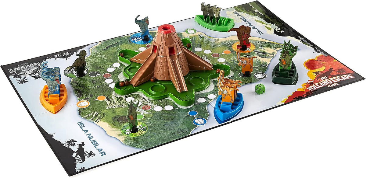 Spin Master Games Cardinal Industries 6044456 Jurassic World Volcano Escape Game, Multicolor Fashions for Home