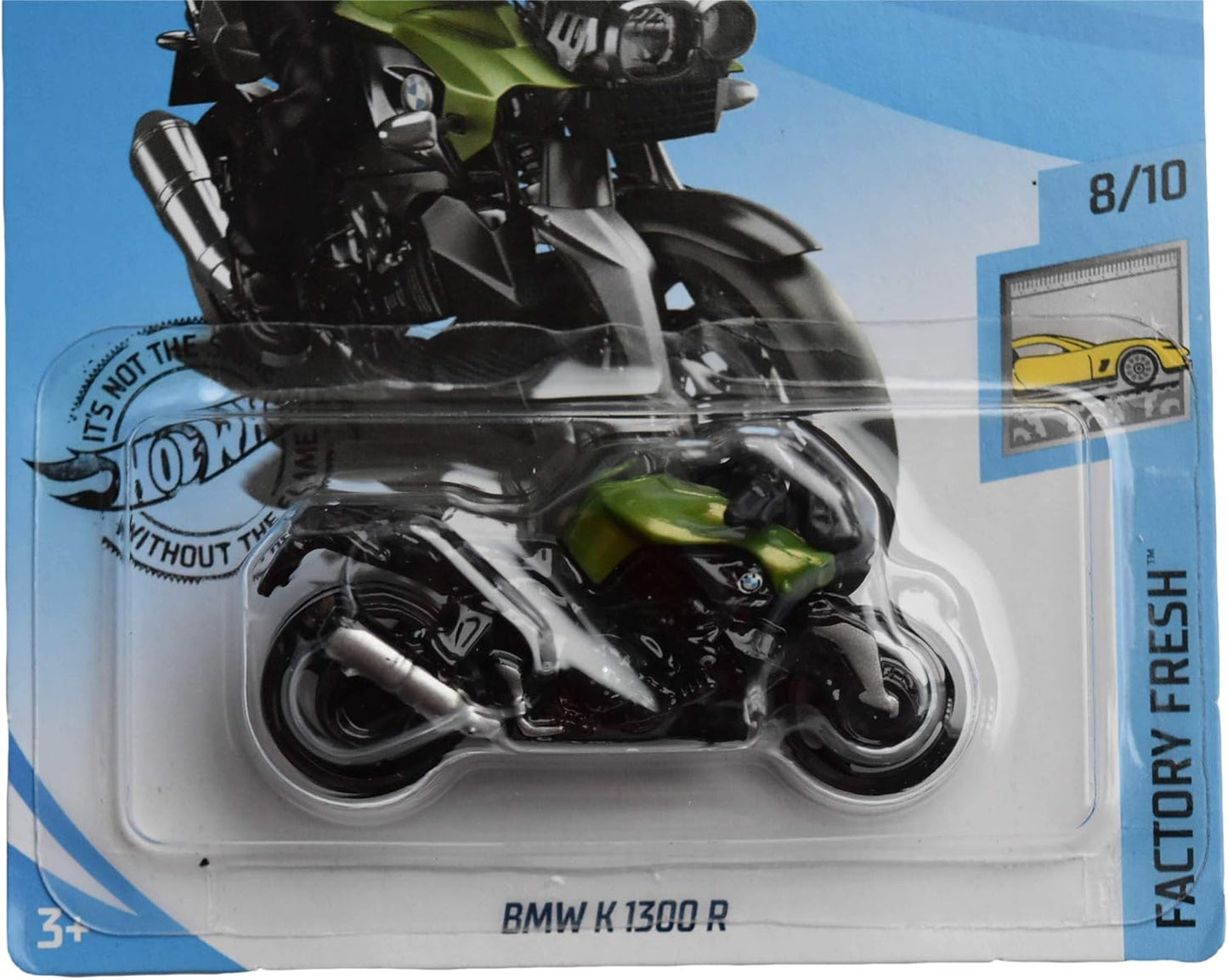 Hot Wheels 2020 Factory Fresh BMW K 1300 R Motorcycle 65/250, Black and Green Fashions for Home