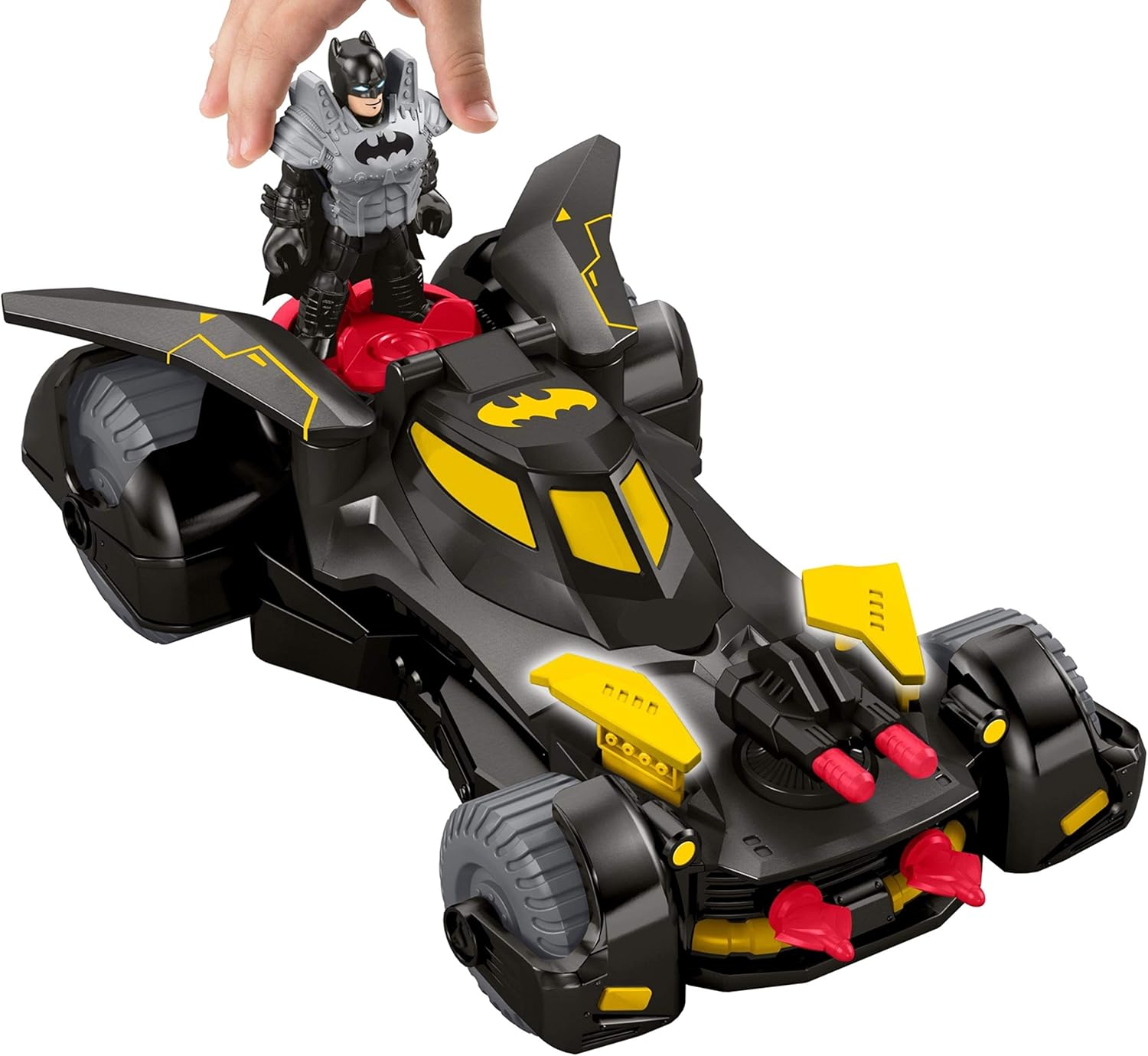 DC Super Friends Imaginext Batmobile Figure Set [Black] Fashions for Home