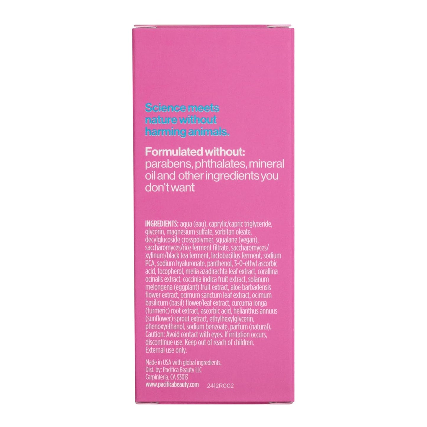 Pacifica Face Oil Serum - Flower Fix Bi-Phase Hydrating Skin Barrier - w/Hyaluronic Acid & Natural Botanical Ingredients - for Dry Sensitive Skin Vegan & Cruelty-Free Dermatologist Approved