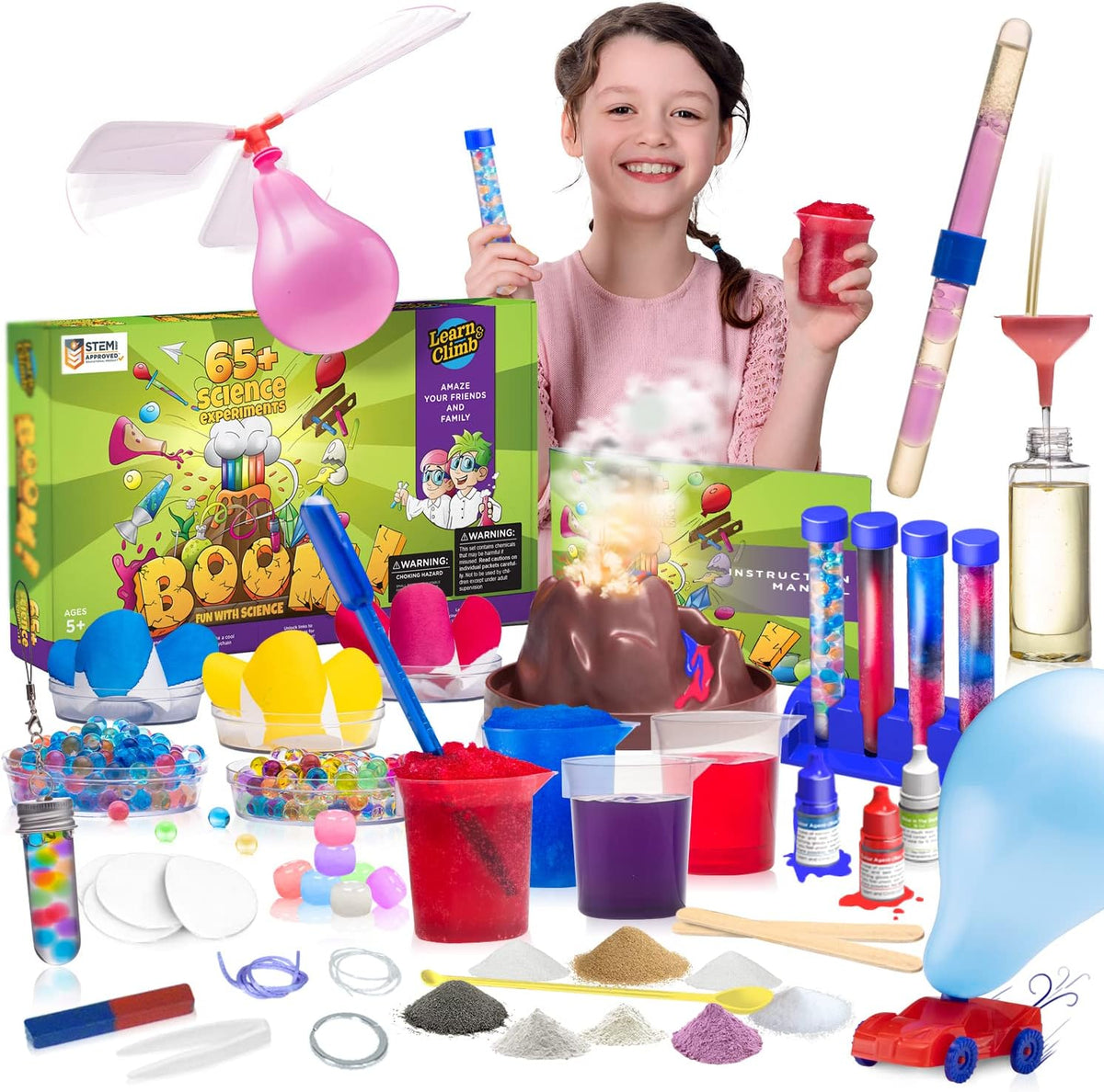 Kids Science Kit, Over 65+ Experiments, Gift for Kids Ages 8-12 Fashions for Home