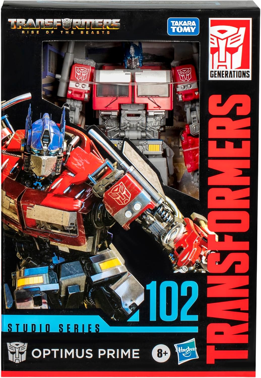 Transformers Toys Studio Series Voyager Class Transformers: Rise of the Beasts 102 Optimus Prime 6.5-inch Converting Action Figure Fashions for Home