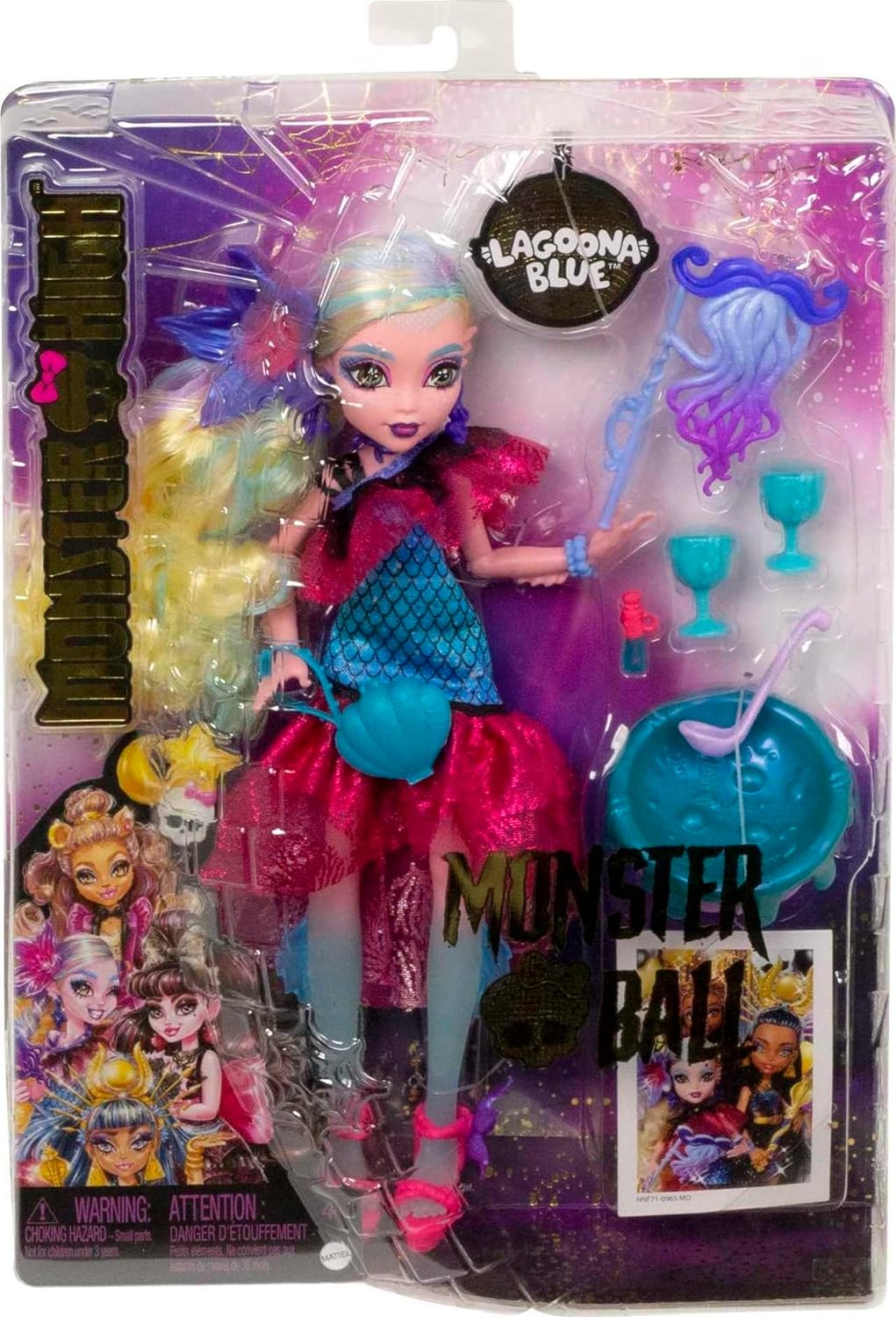 Monster High Lagoona Blue Fashion Doll in Monster Ball Party Dress with Accessories Monster High