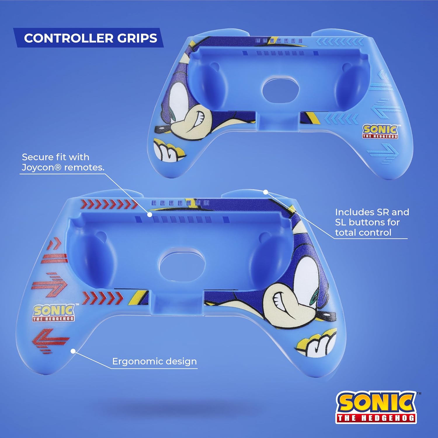 Nintendo Switch Case Sonic VS Shadow, Protective Carrying Case with Controller Grips, Thumb Grips, Steering Wheel, Double-Sided Cartridge Case, Travel Case for Nintendo Switch Games & Accessories