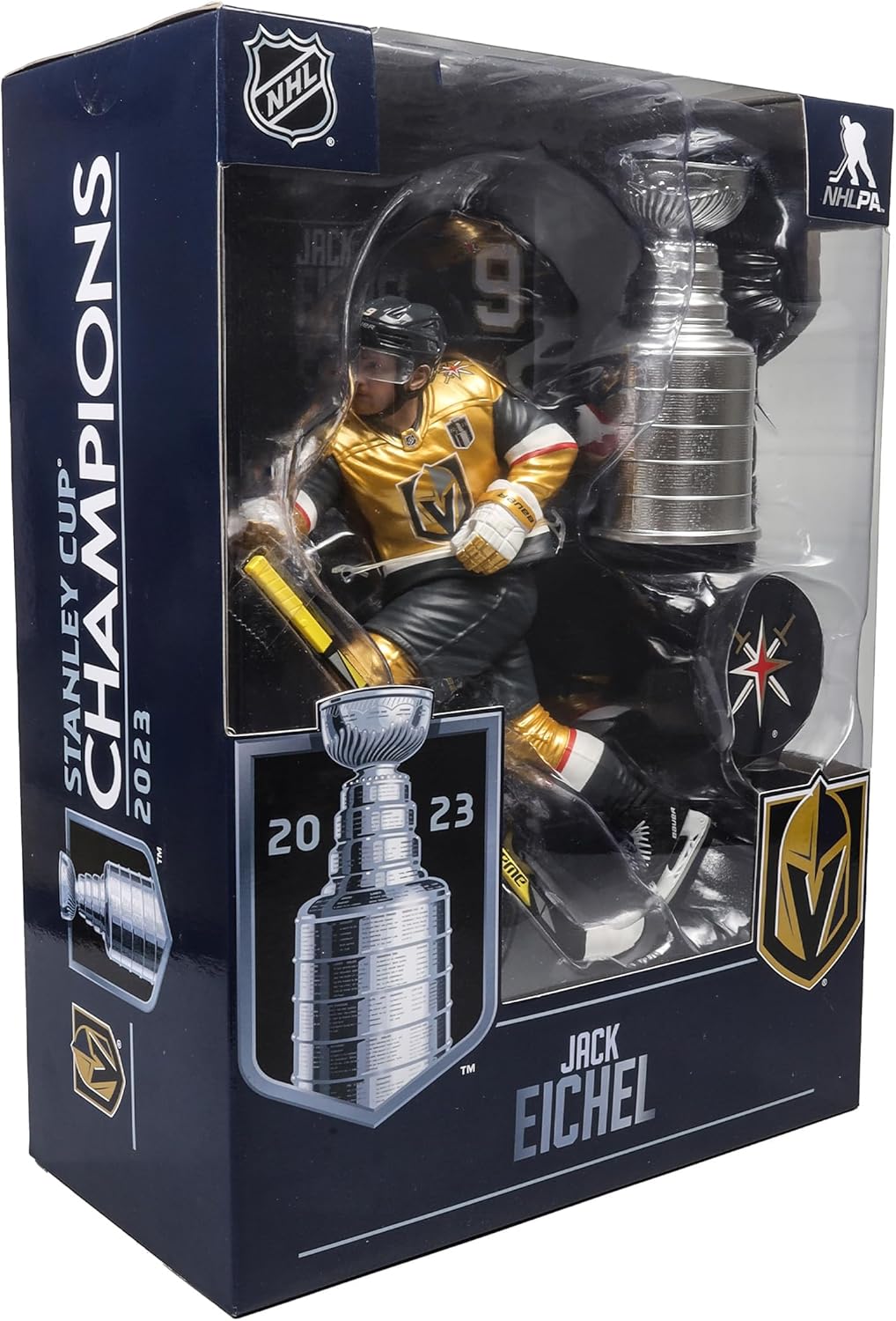 McFarlane Toys - Jack Eichel w/Stanley Cup (Vegas Golden Knights) NHL 7in Posed Figure McFarlane's SportsPicks