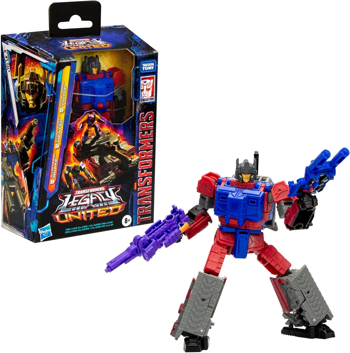 Transformers Legacy United Deluxe Class G1 Universe Quake, 5.5-inch Converting Action Figure, for Boys and Girls Ages 8+ - Fashions for Home