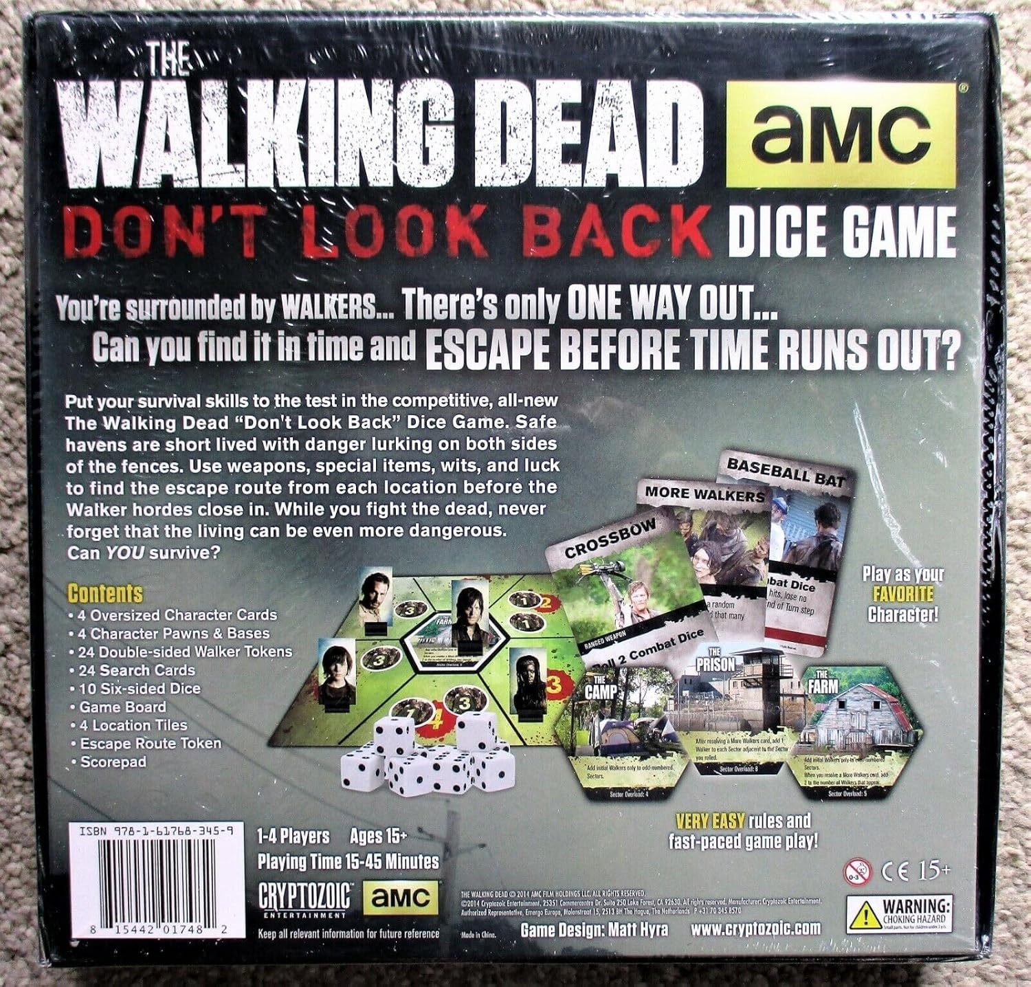 walking dead dice game dont look back