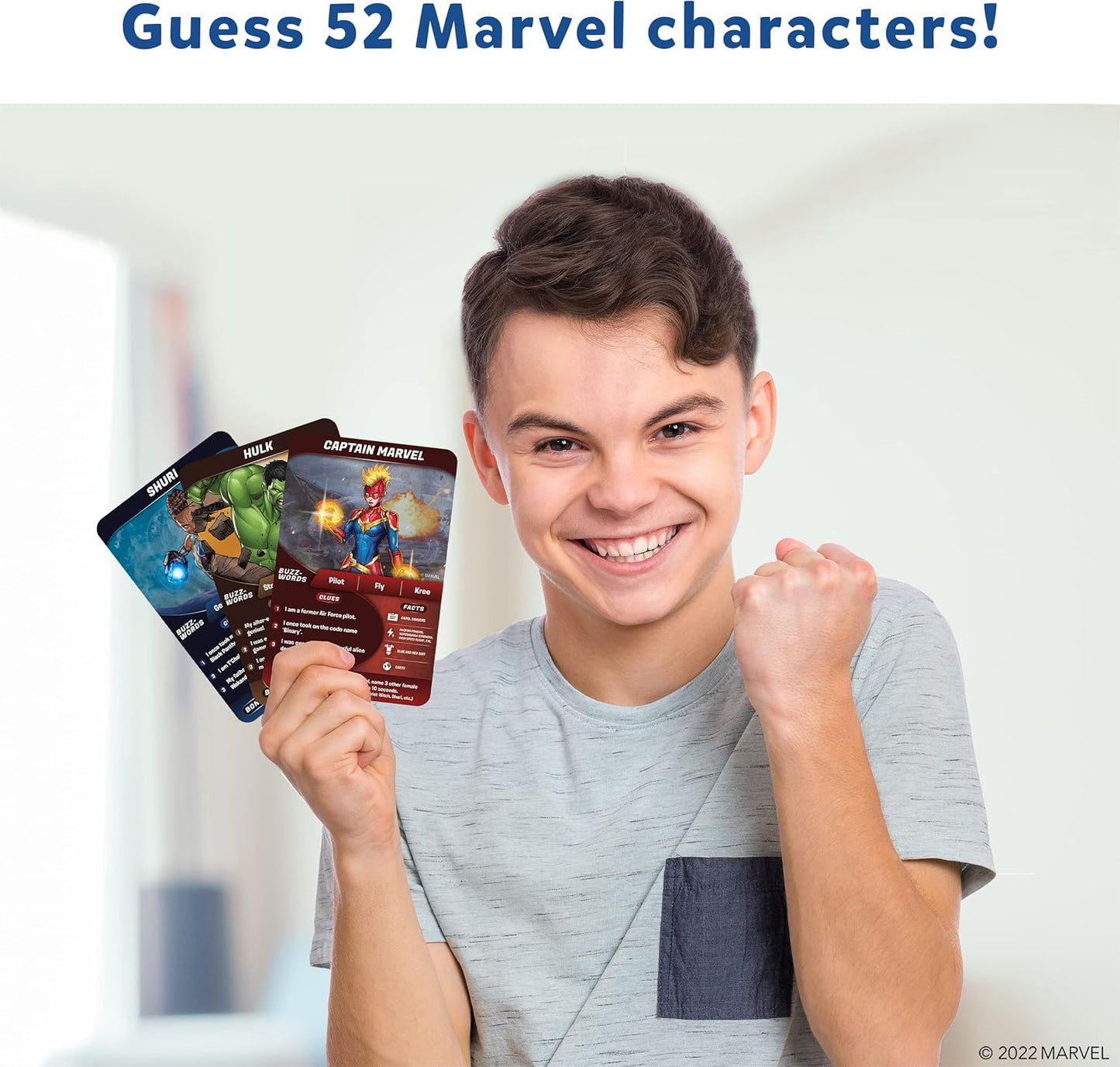 Skillmatics Guess in 10 Marvel, Easter Basket Stuffers, Card Game for Boys, Girls, Teens, Adults Who Love Avengers, Spiderman, Iron Man, Travel Game, Gifts for Ages 8, 9, 10 and Up
