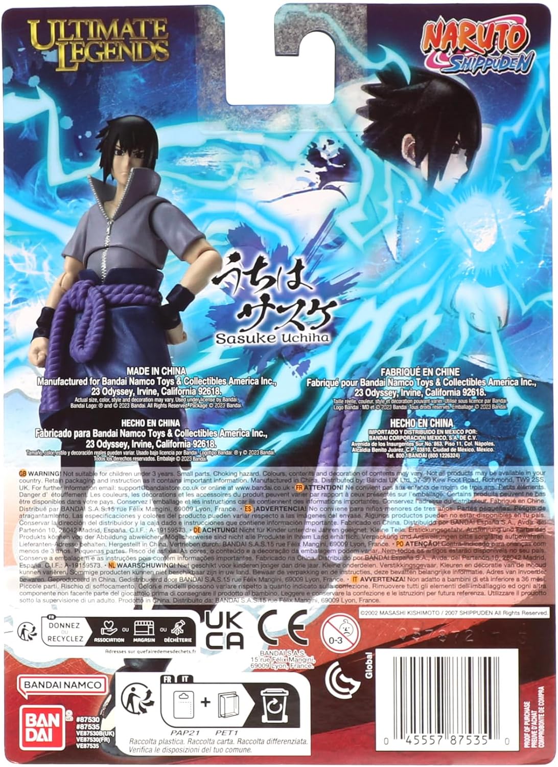 Ultimate Legends - Naruto - Sasuke Uchiha (Adult) 5" Action Figure