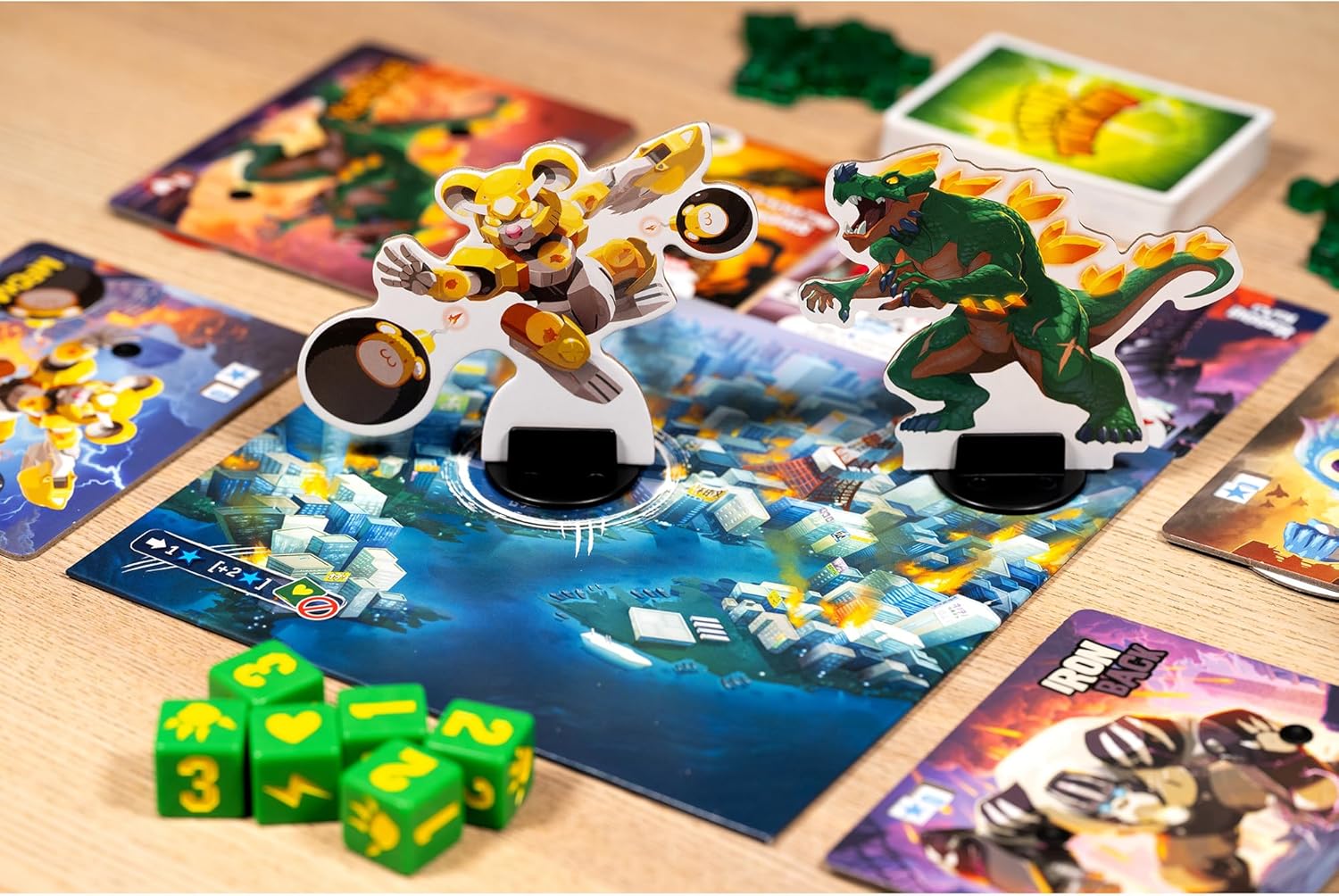 IELLO: King of Tokyo: Origins - Family-Friendly Dice & Strategy Board Game, Battling Monsters-Robots-Aliens, 4 New Monsters, Ages 8+, 2-4 Players