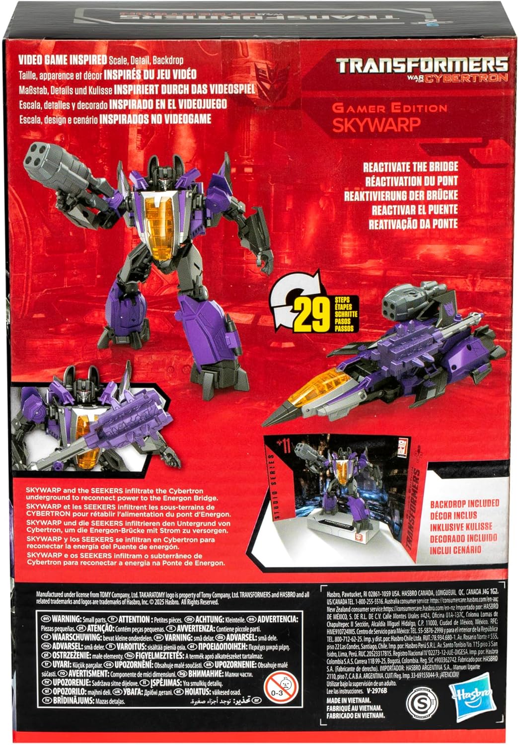 Transformers Toys Studio Series Voyager Class Transformers: War for Cybertron 11 Gamer Edition Skywarp, 6.5-inch Converting Action Figure Fashions for Home