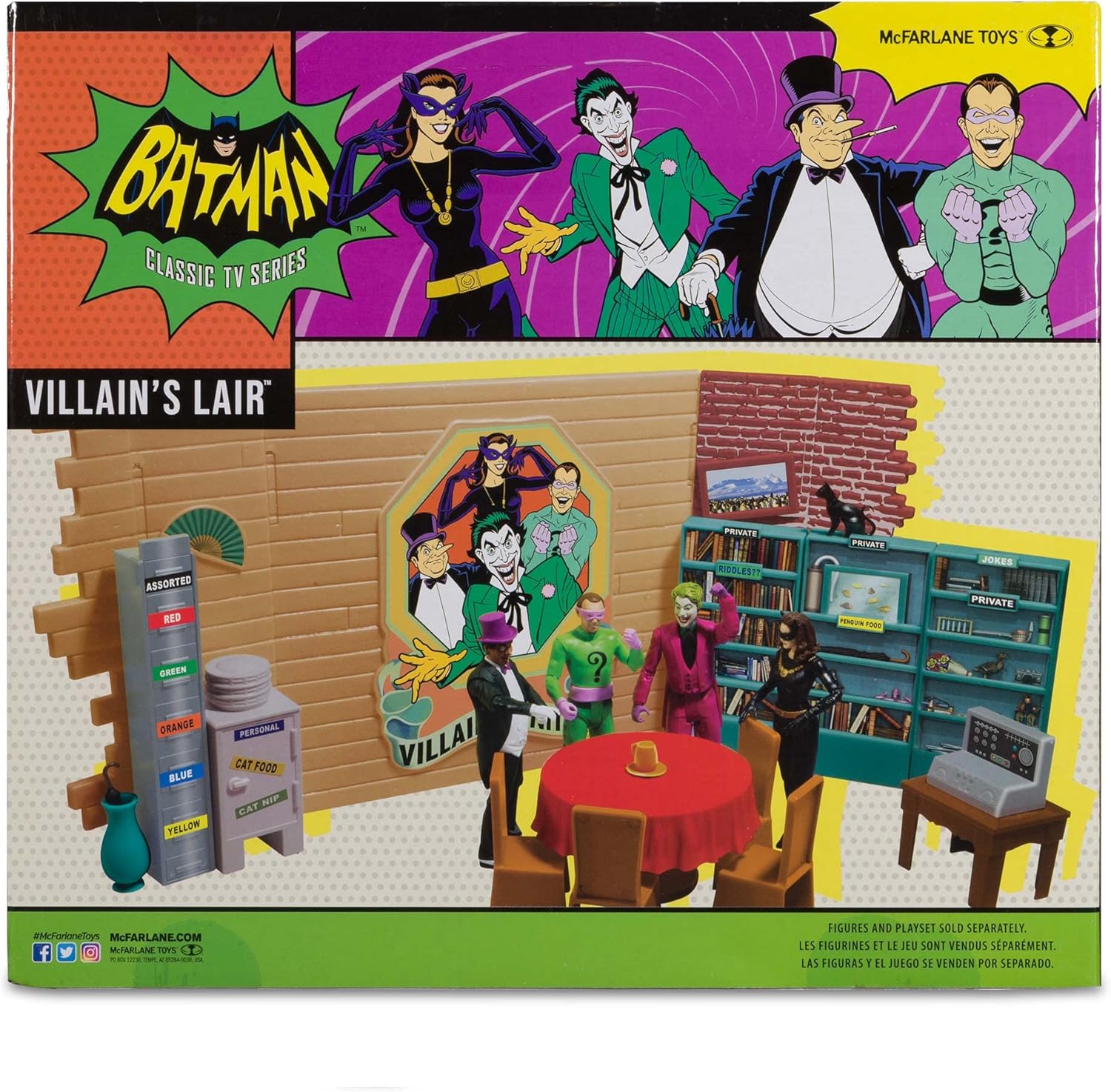 DC McFarlane Toys Retro - Batman '66: Villains Lair Fashions for Home