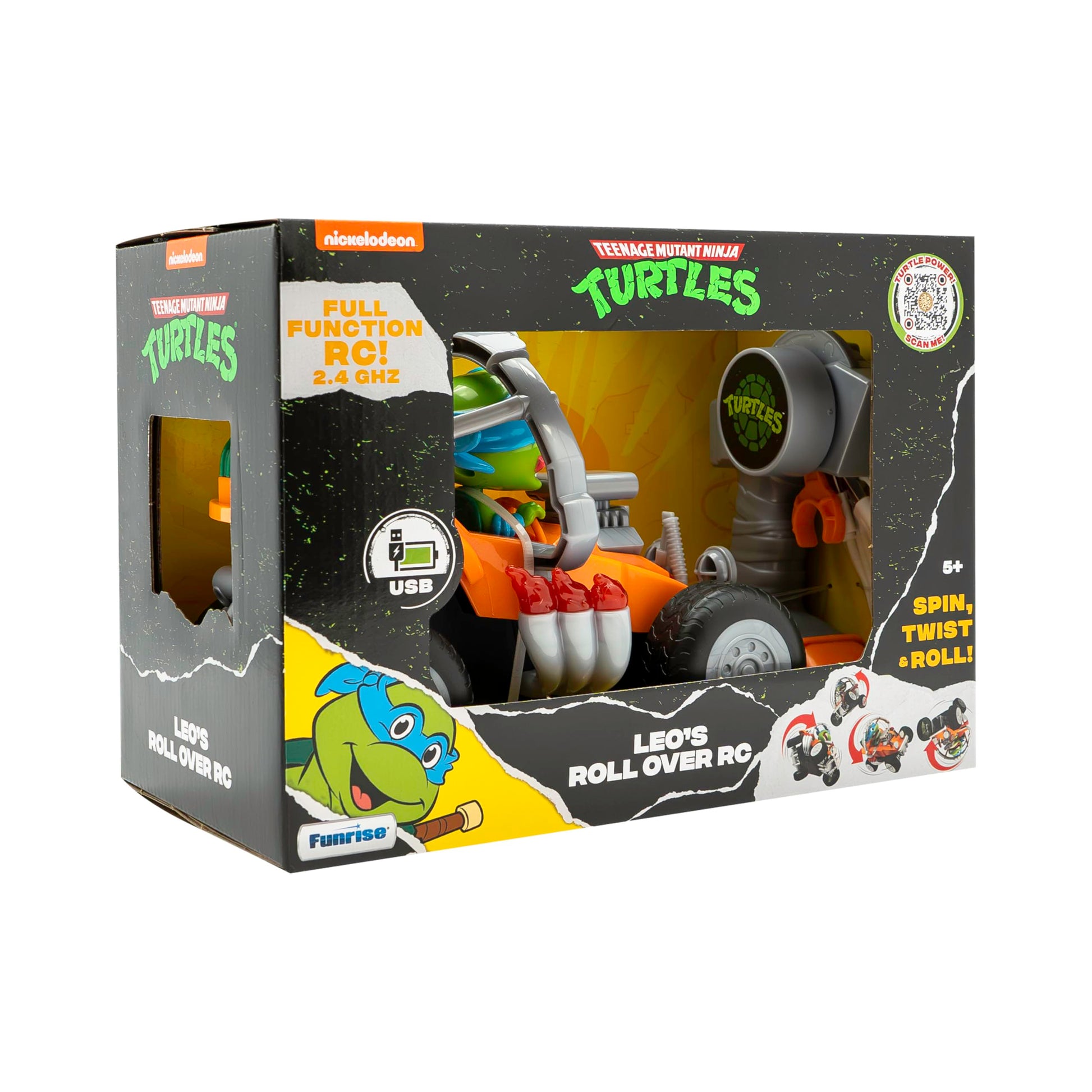 Teenage Mutant Ninja Turtles Leo's Roll Over RC, USB Charger, and Batteries Required. Fashions for Home