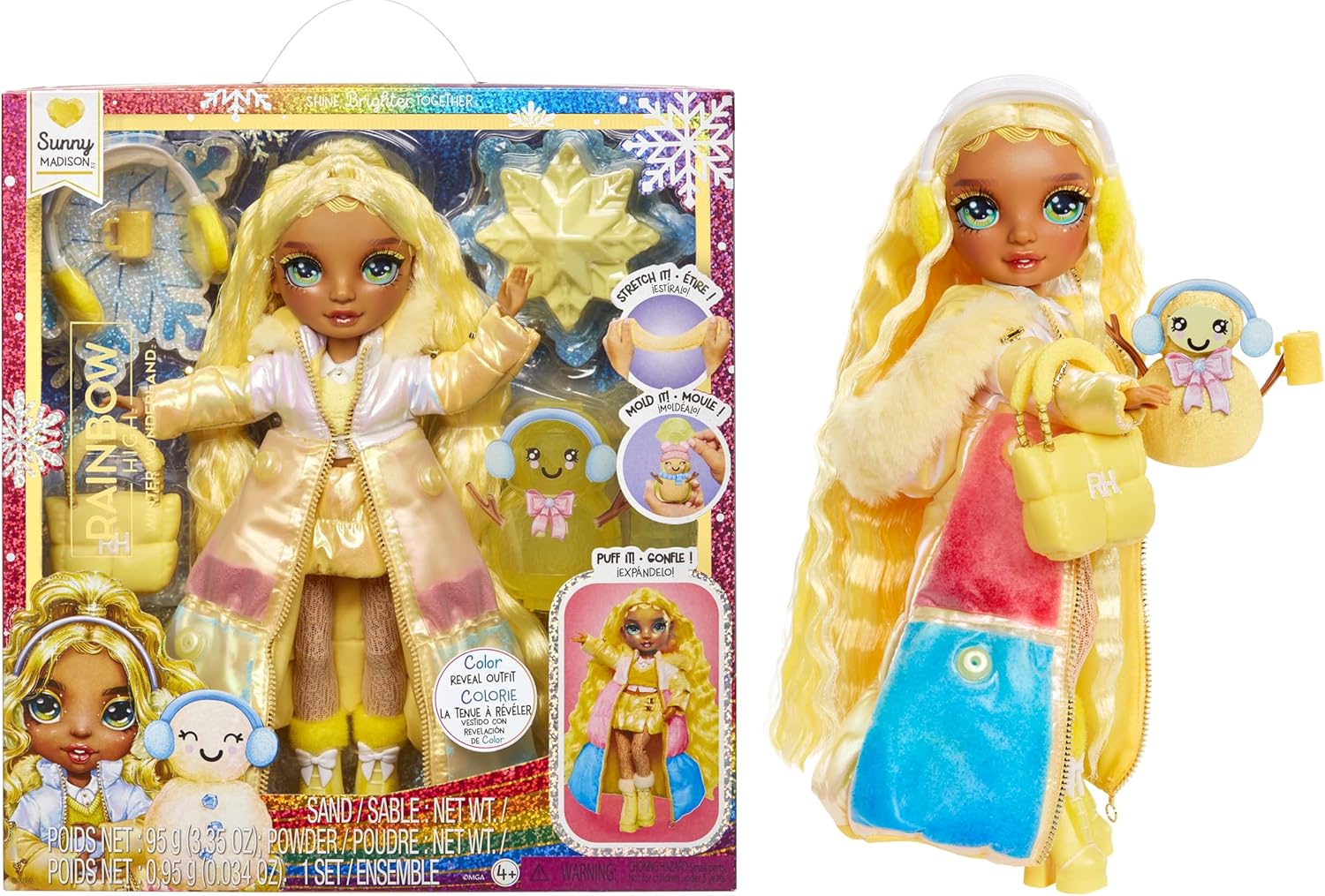 Rainbow High Winter Wonderland Sunny - Yellow 11” Fashion Doll Fashions for Home